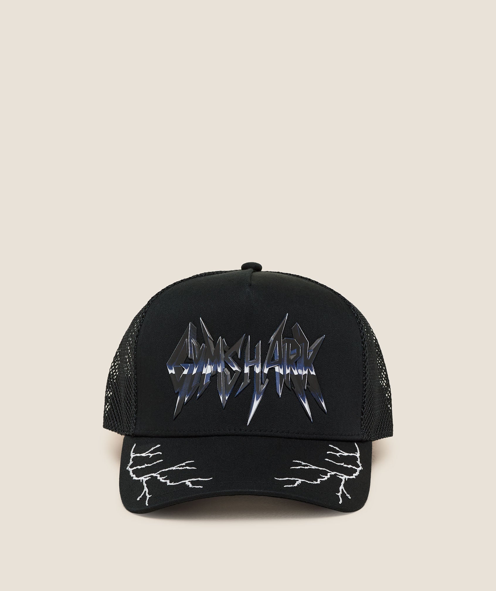 Gymshark Lightning Graphic Trucker Cap Gs Black