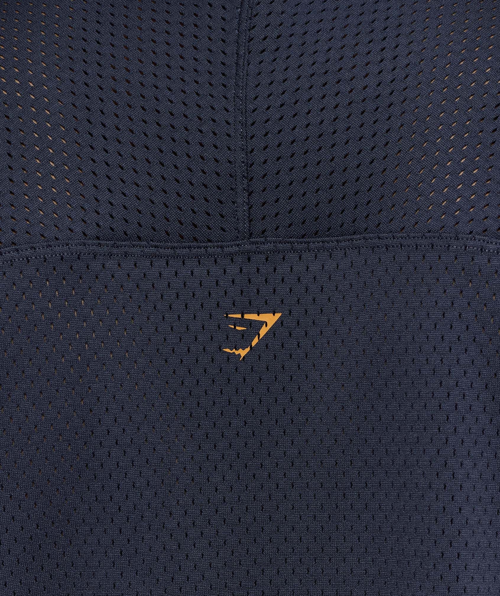 Gymshark Graphic Mesh Oversized T-Shirt Heavy Blue