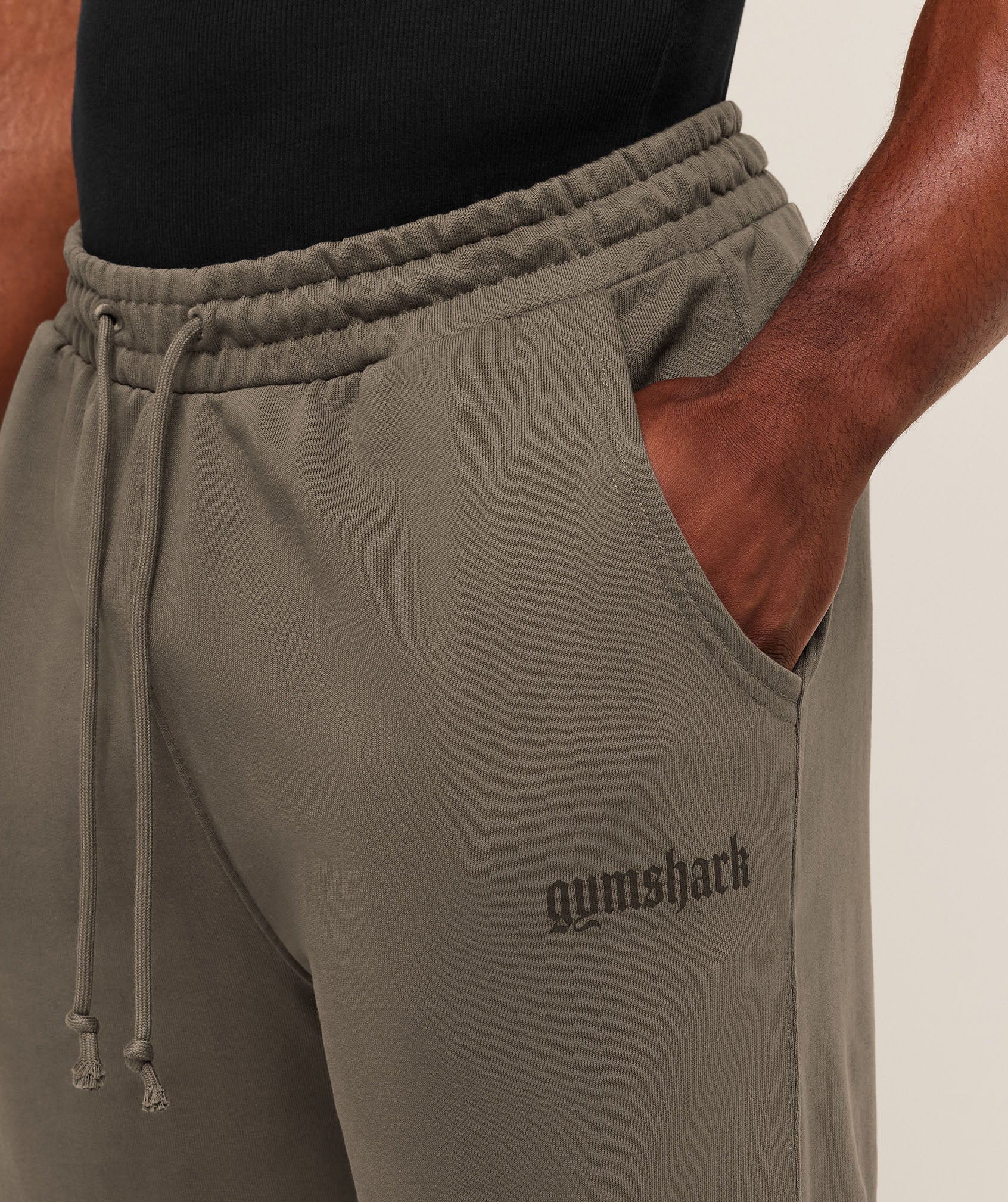 Gymshark Olde English Joggers Camo Brown