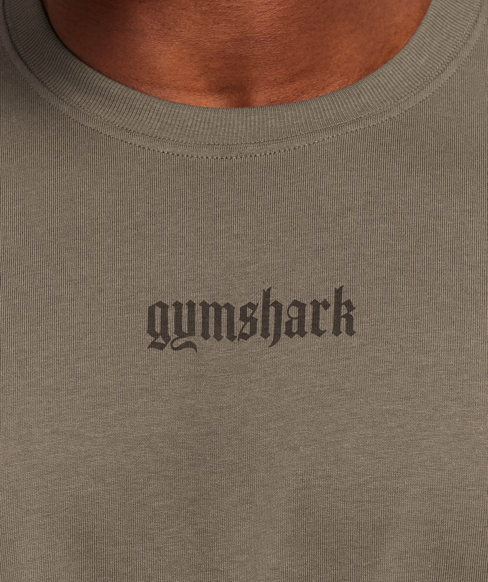 Gymshark Olde English T-Shirt Camo Brown