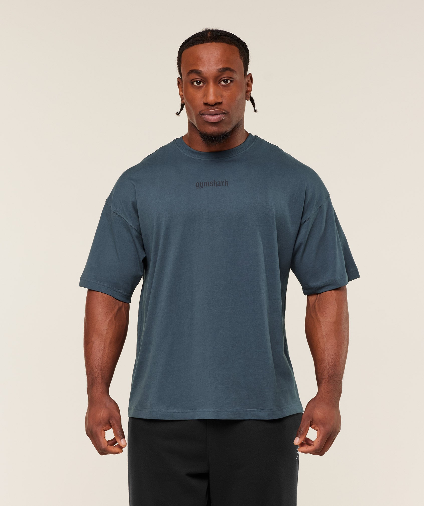 Gymshark Olde English T-Shirt Gs Stealth Blue