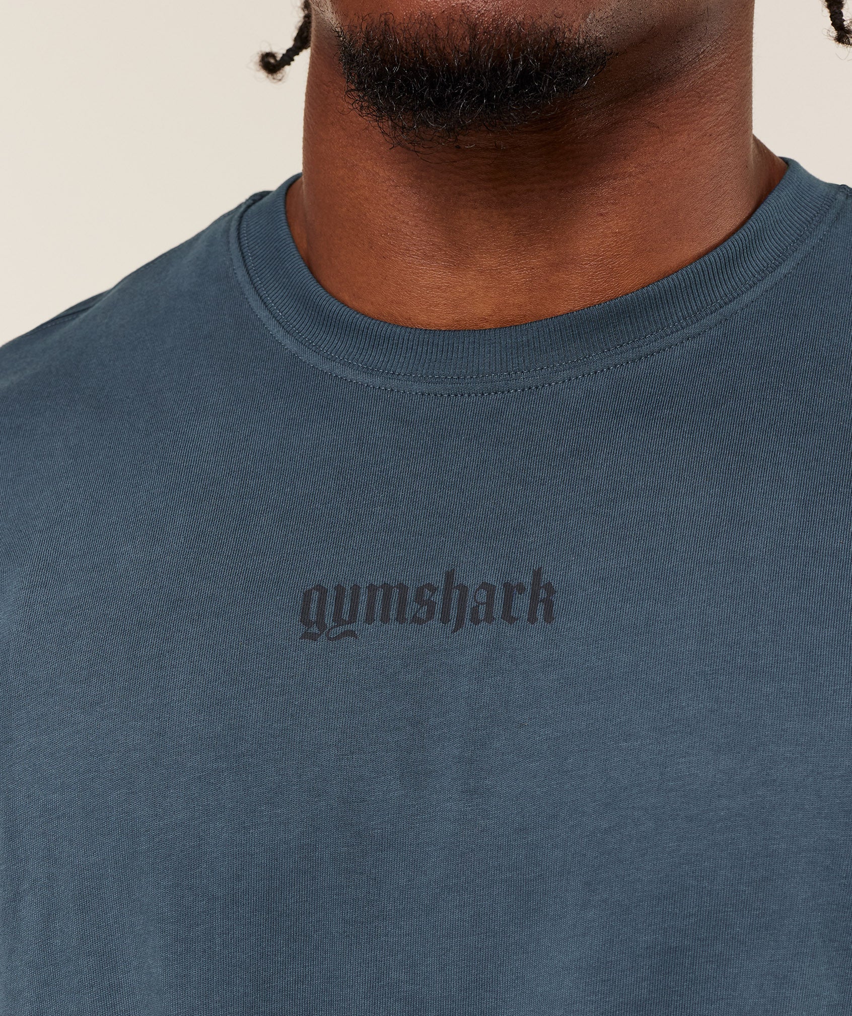 Gymshark Olde English T-Shirt Gs Stealth Blue