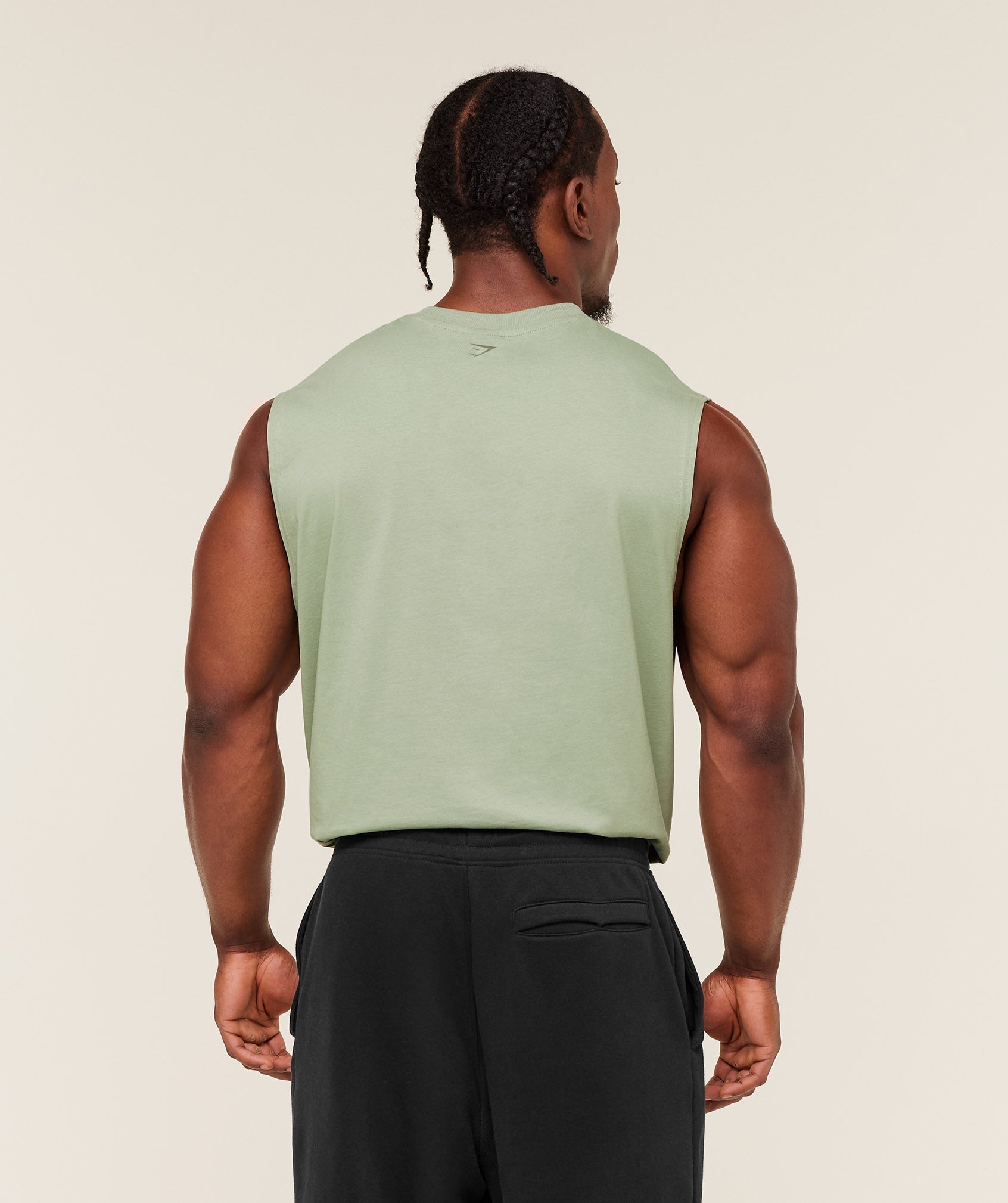 Gymshark Olde English Tank Gs Haze Green