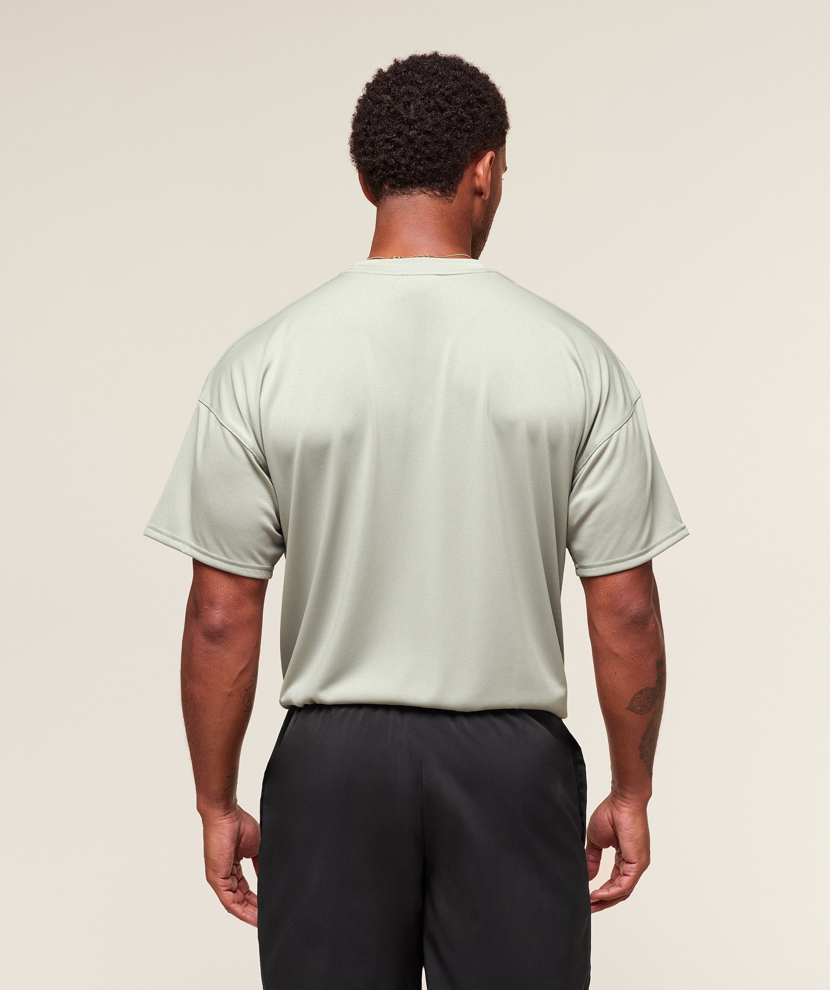 Gymshark Oversized Performance T-Shirt Stone Grey