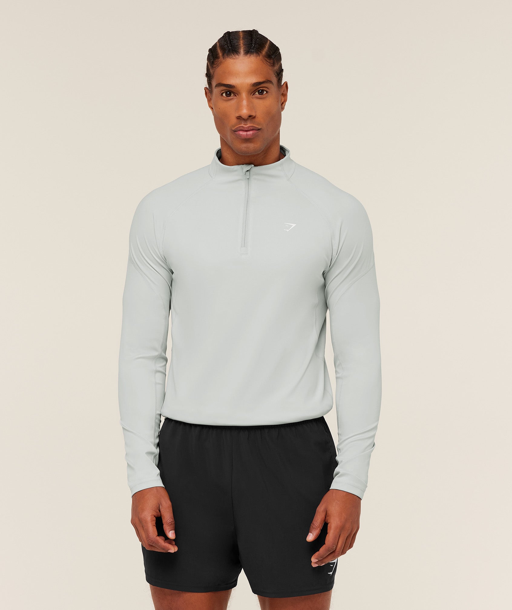 Gymshark Performance 1/4 Zip Light Grey