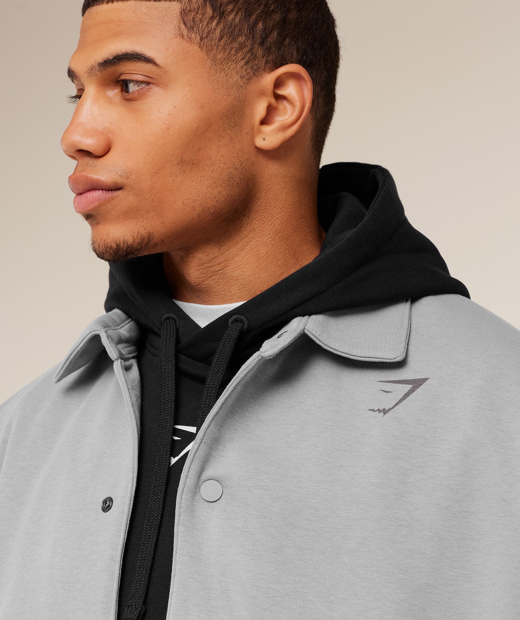 Gymshark Power Coach Jacket Smokey Grey