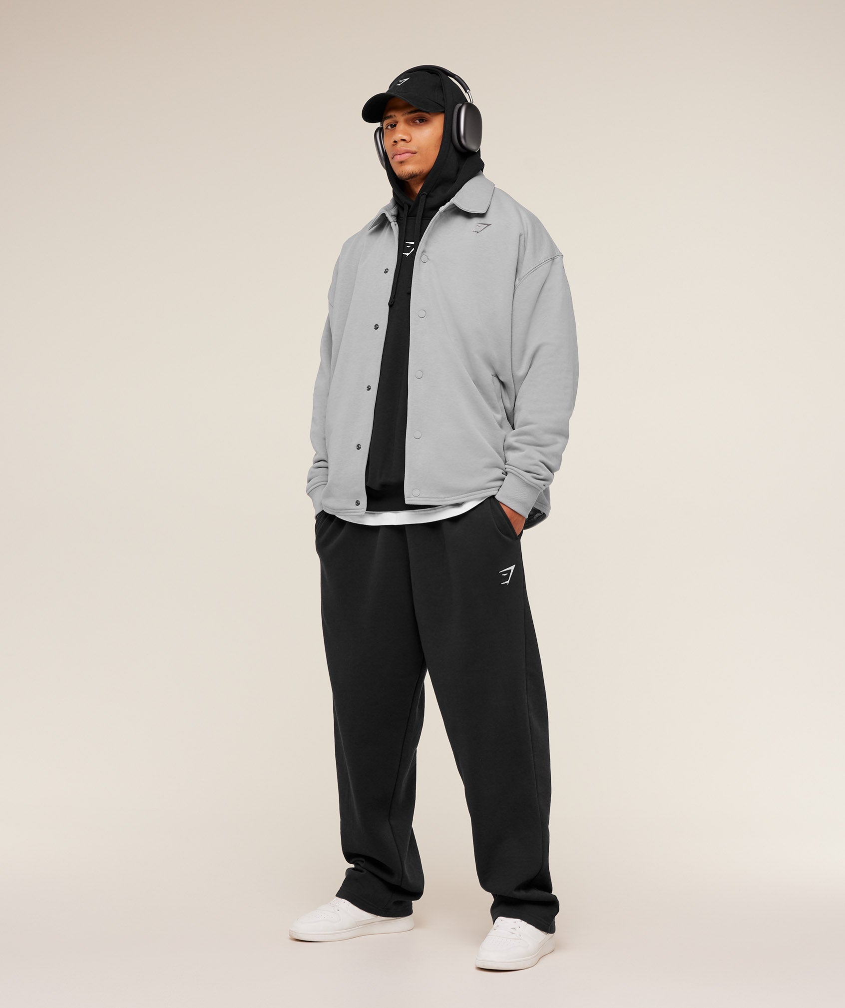 Gymshark Power Coach Jacket Smokey Grey