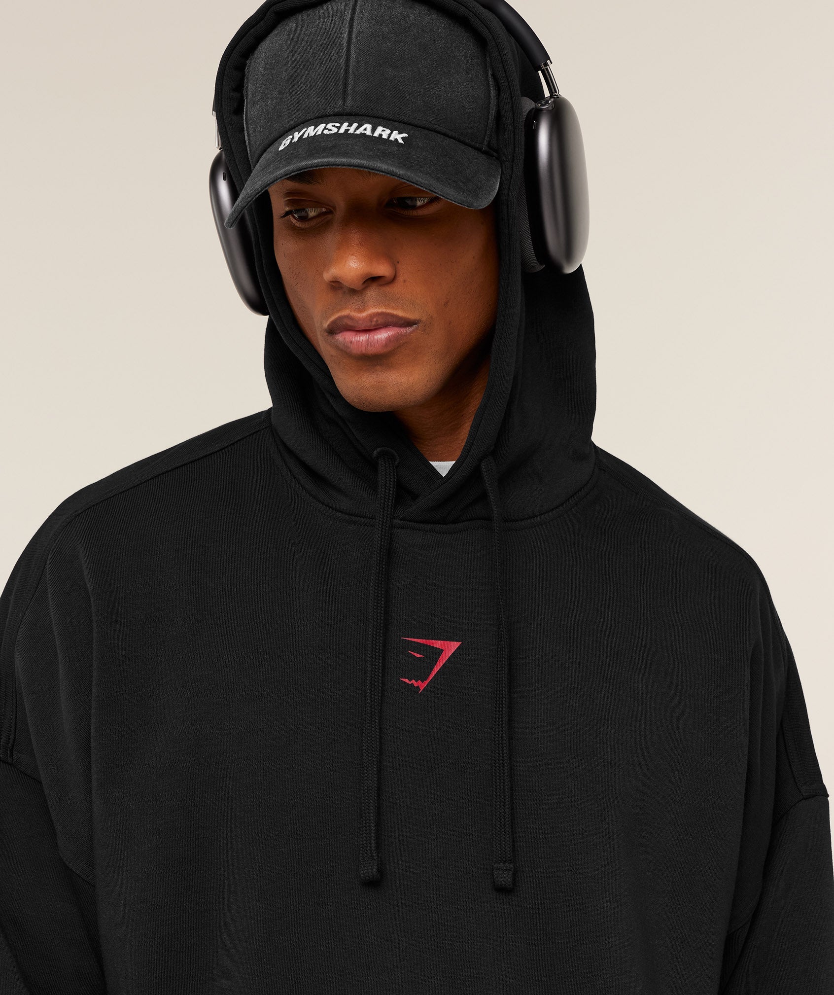 Gymshark Power Oversized Hoodie Black