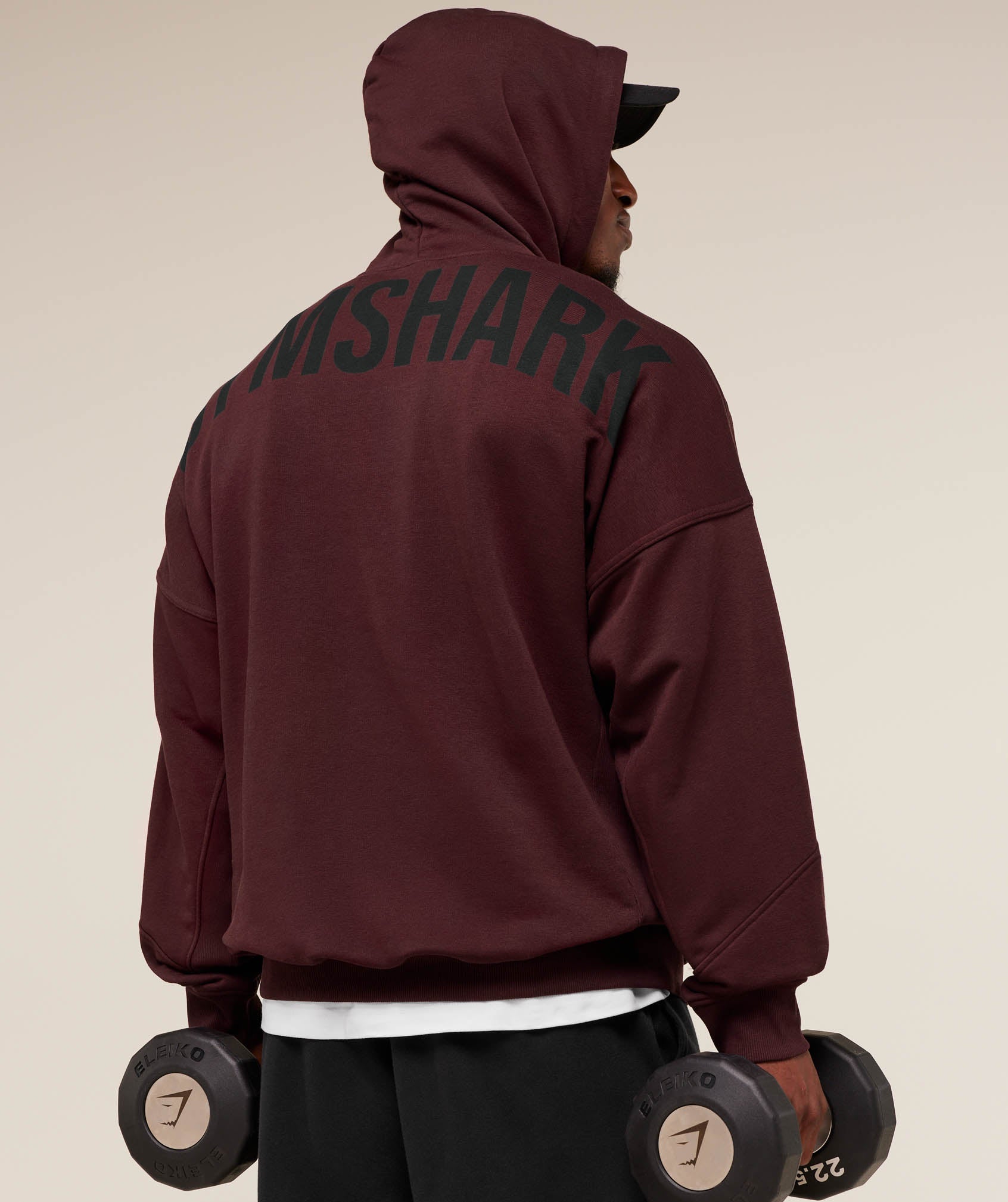 Gymshark Power Hoodie Rich Maroon
