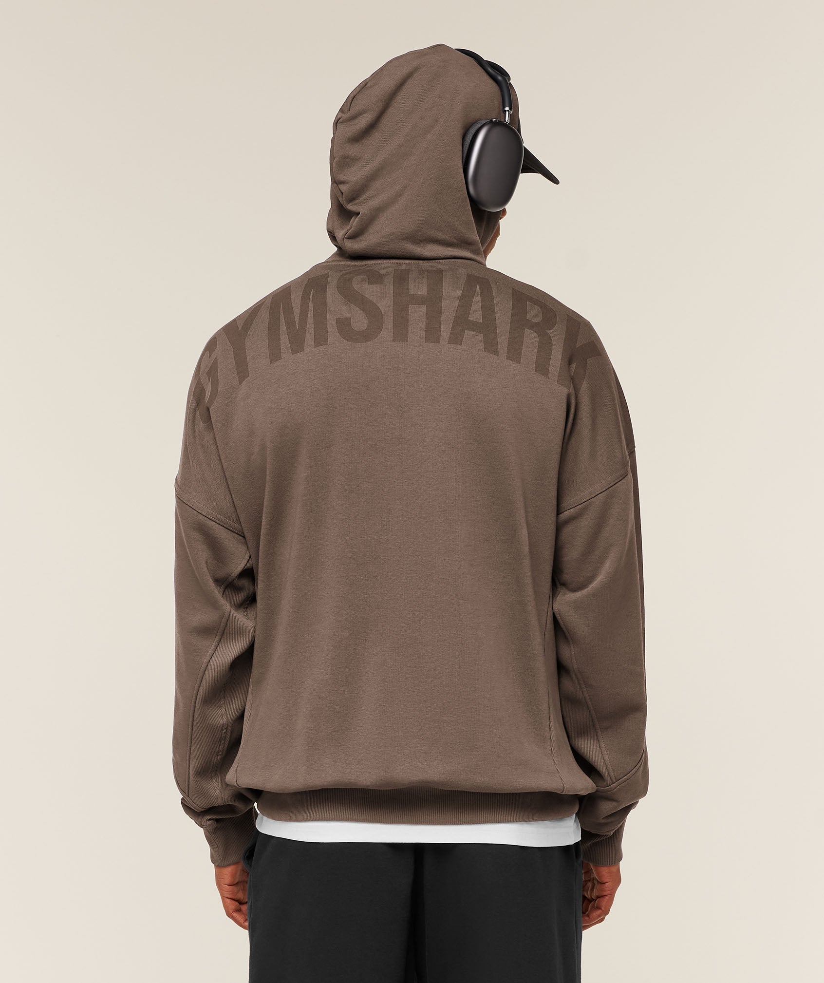 Gymshark Power Oversized Hoodie Soft Brown