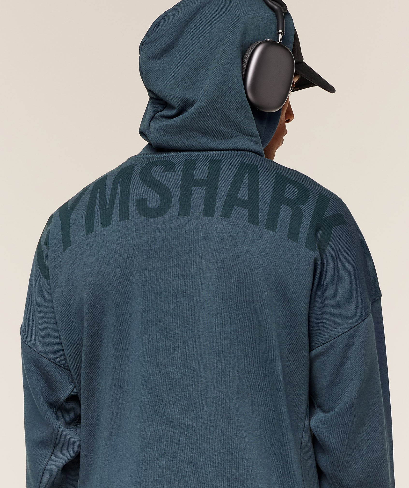 Gymshark Power Oversized Hoodie Gs Stealth Blue