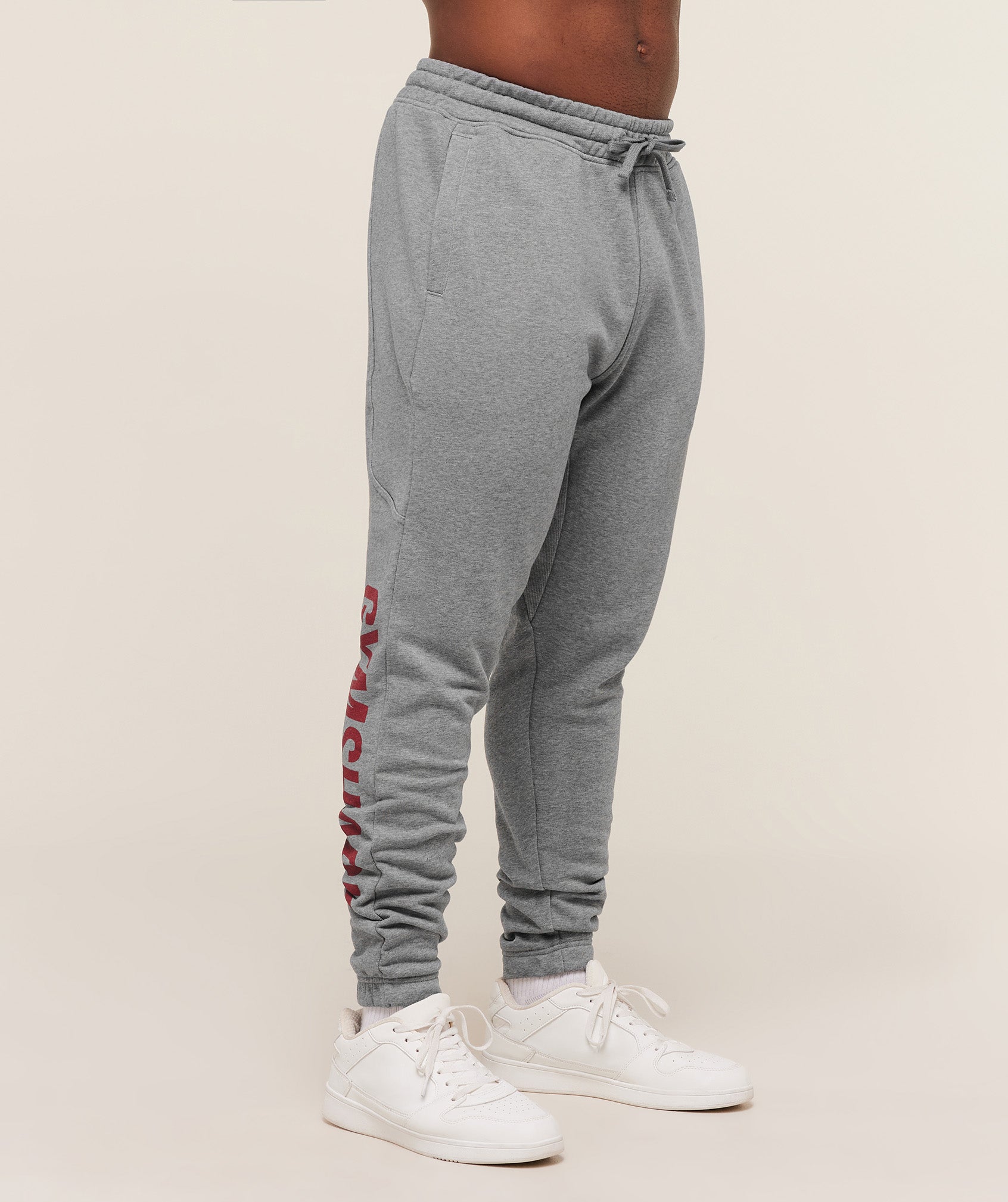Gymshark Power Wordmark Joggers Charcoal Core Marl