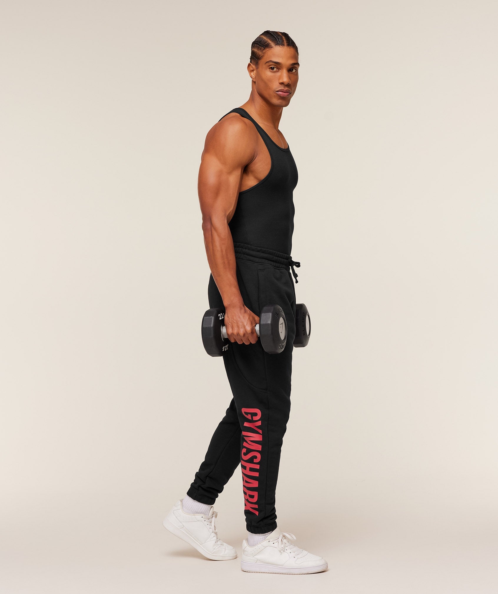 Gymshark Power Wordmark Joggers Black