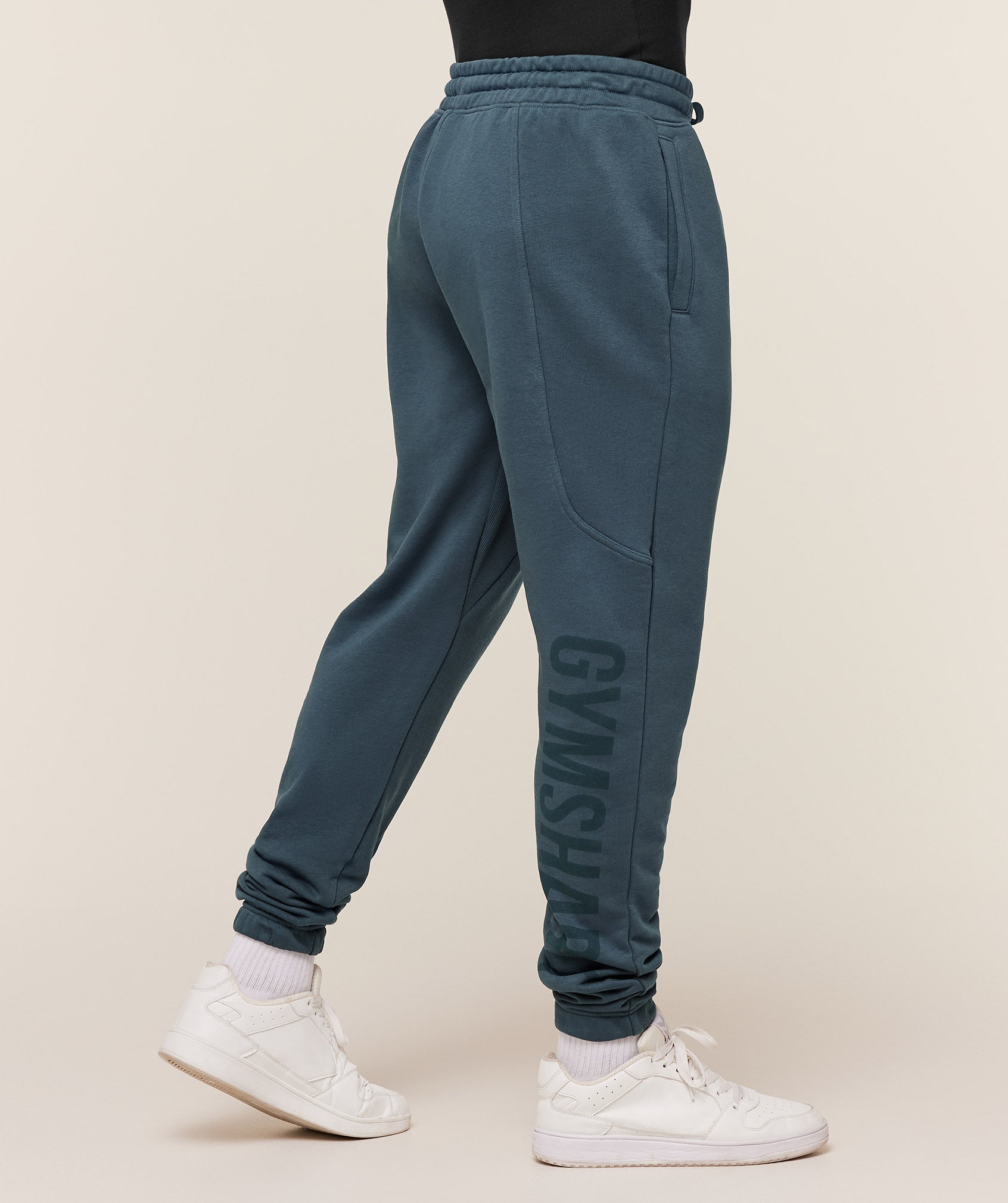Gymshark Power Wordmark Joggers Gs Stealth Blue