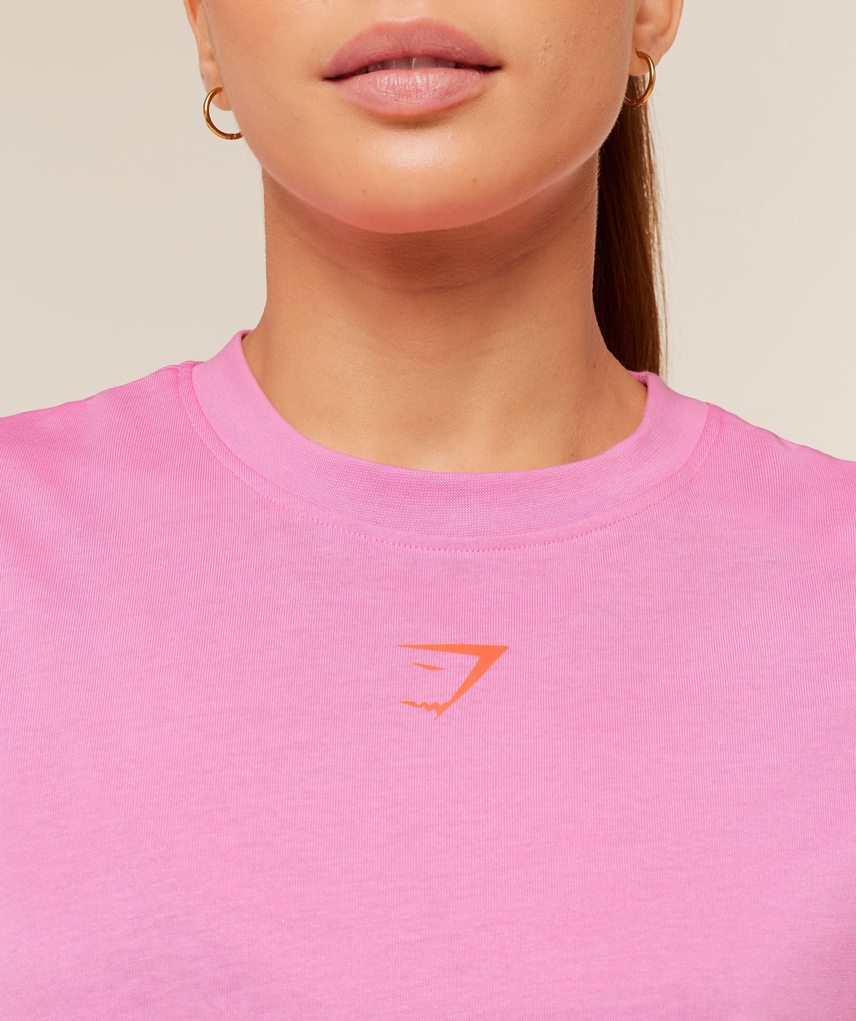 Women's Gymshark Gs Power Oversized T-Shirt Focus Pink