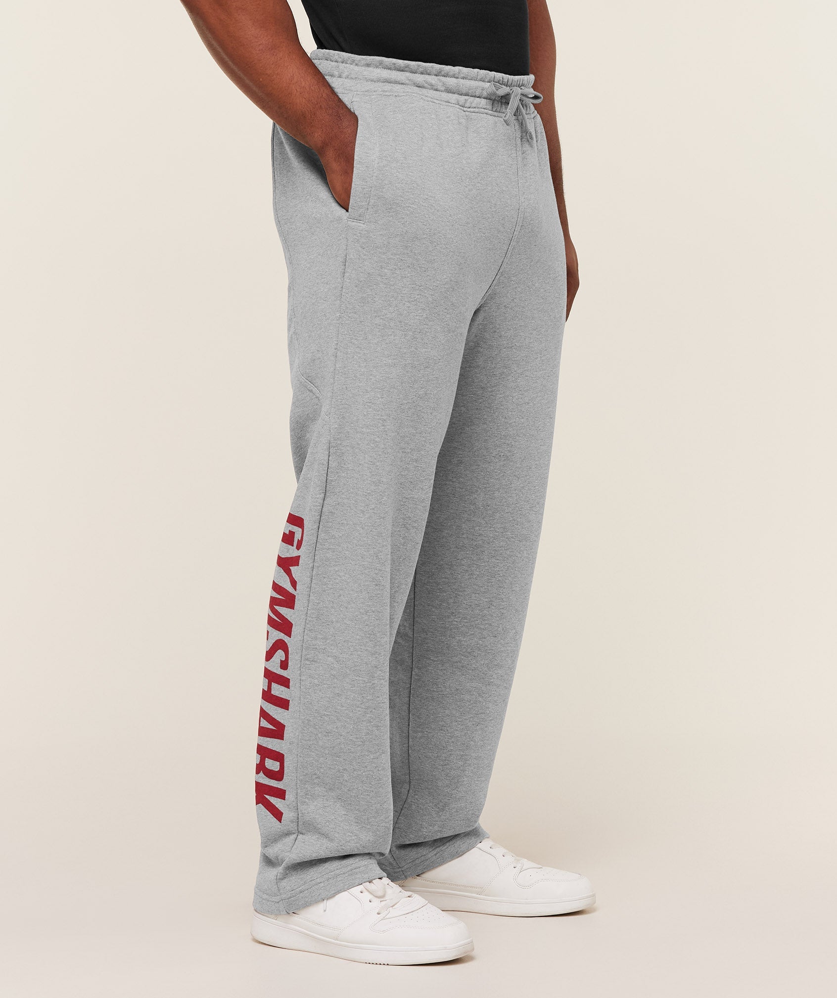 Gymshark Power Straight Leg Pants Charcoal Core Marl