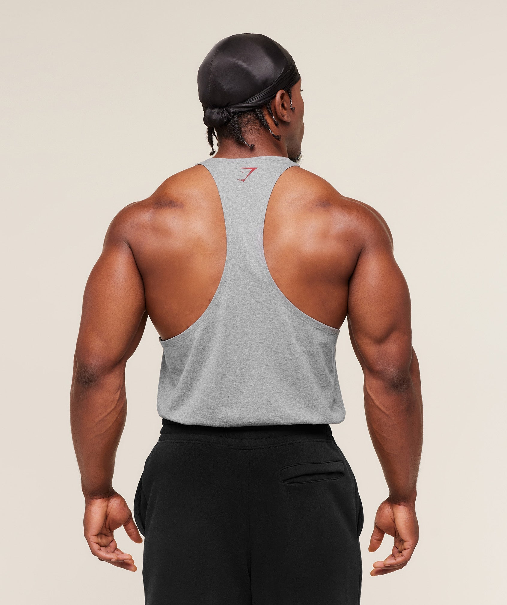 Gymshark Power Stringer Charcoal Core Marl