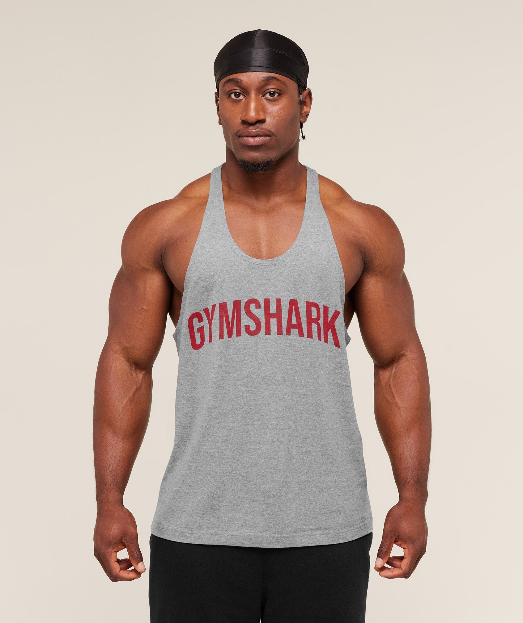 Gymshark Power Stringer Charcoal Core Marl