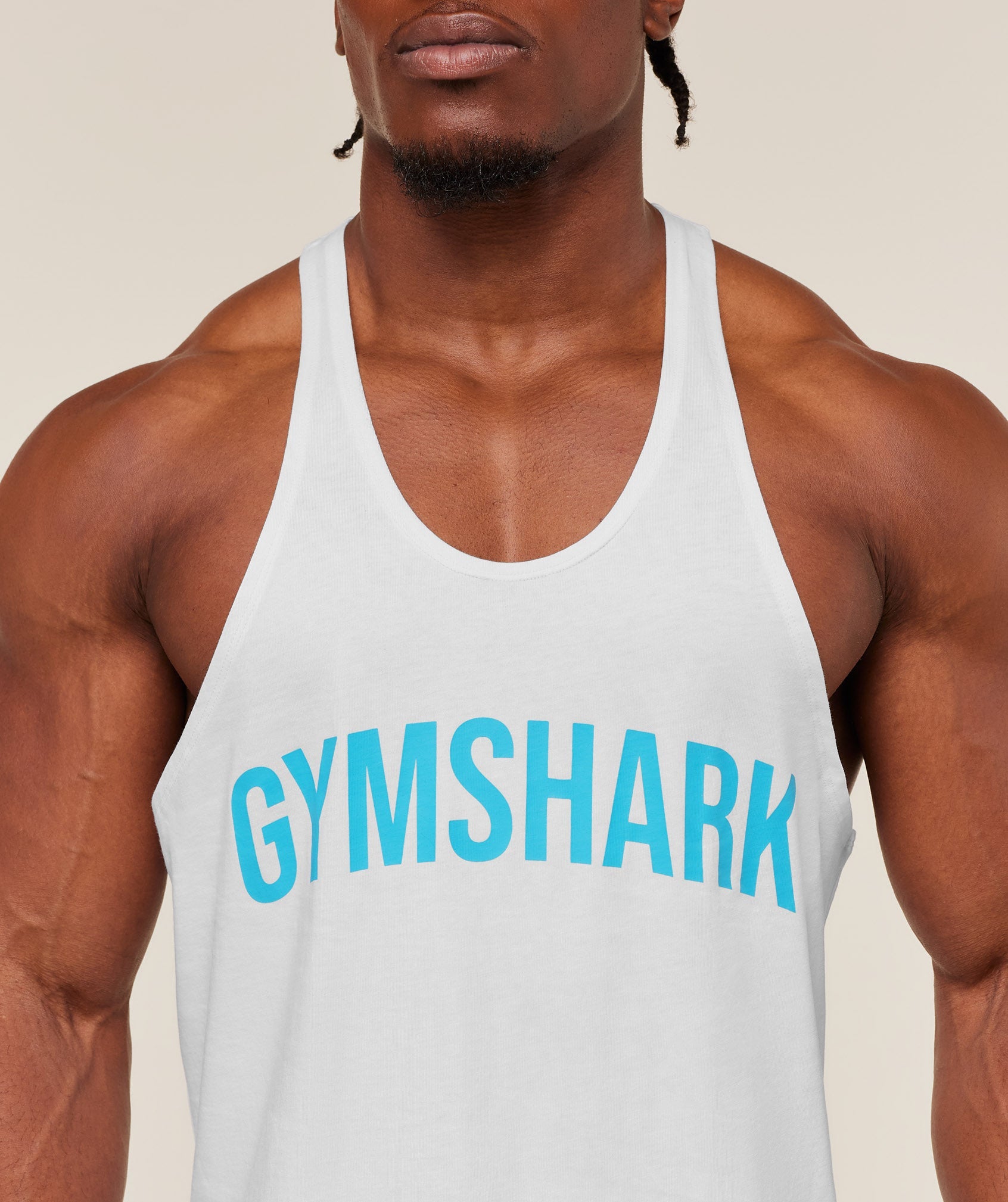 Gymshark Power Stringer Gs White