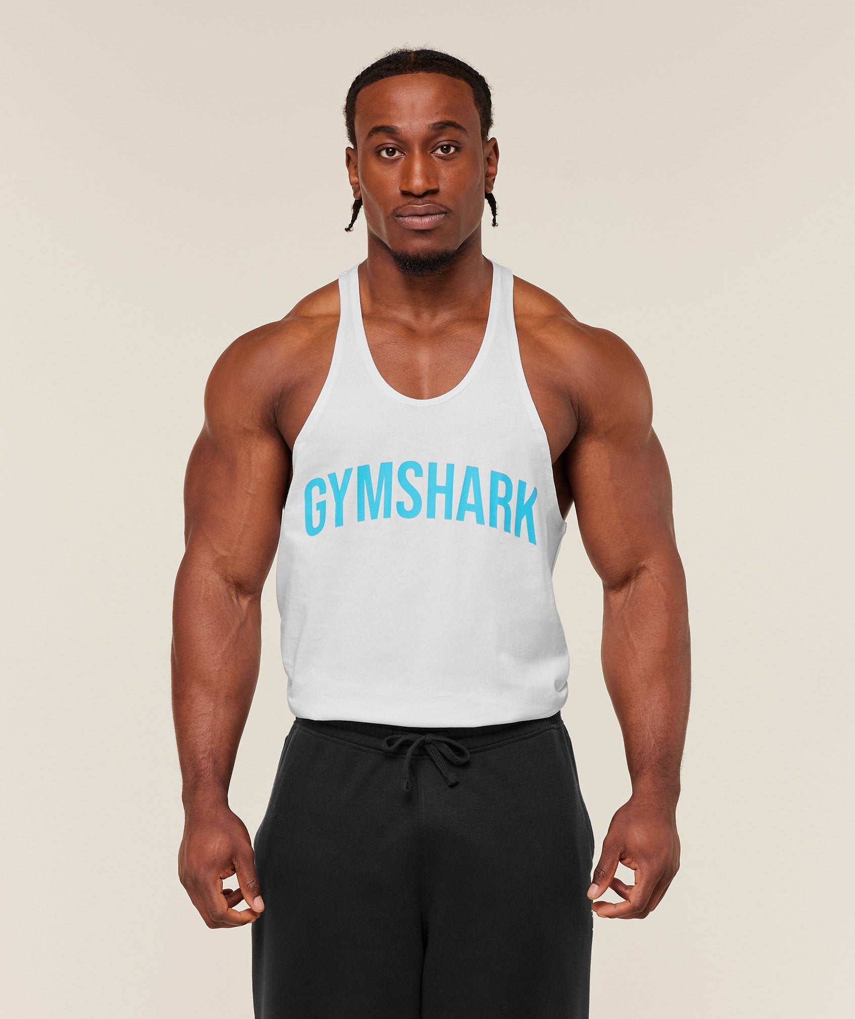 Gymshark Power Stringer Gs White