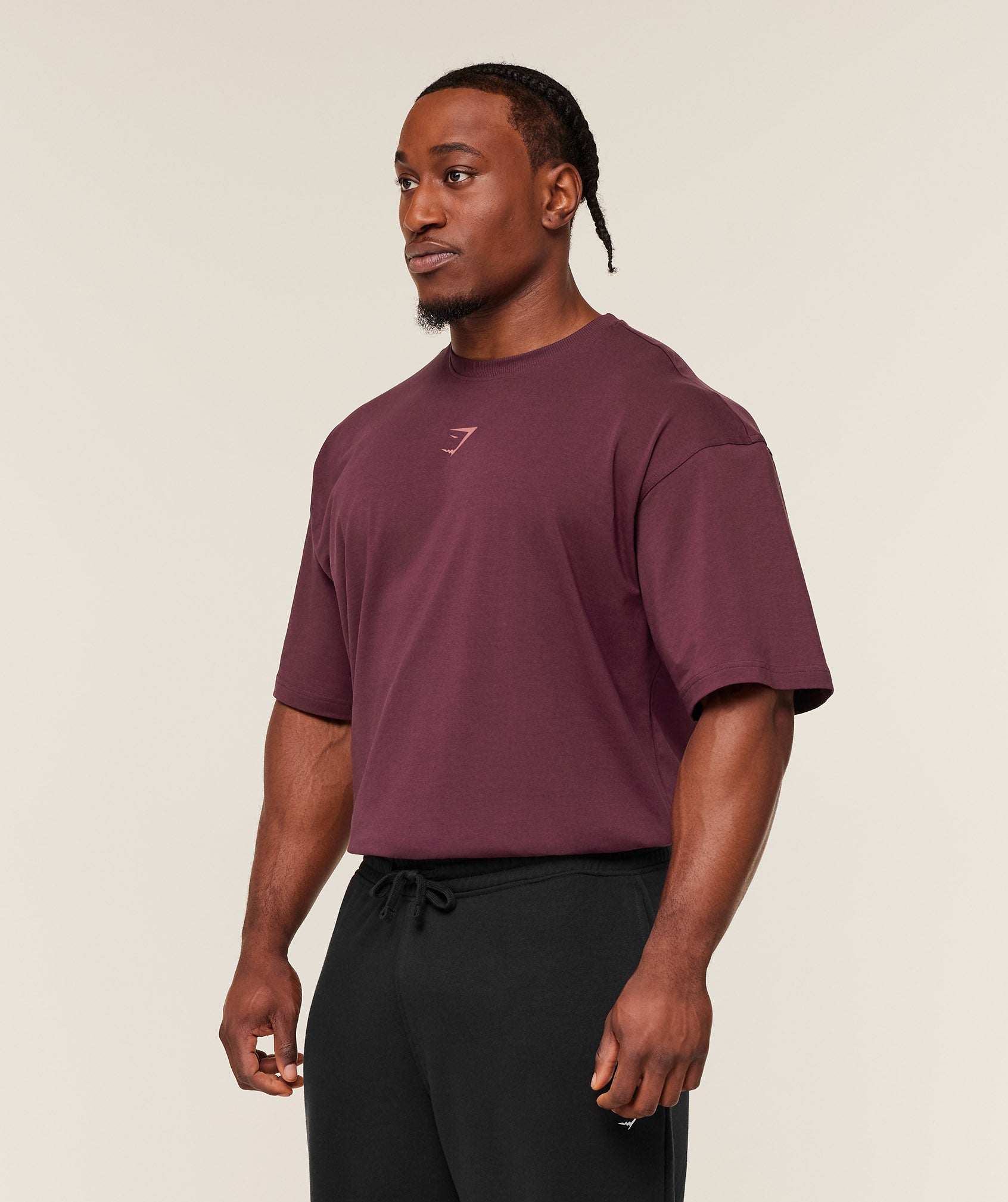 Gymshark Power T-Shirt Gs Impact Burgundy