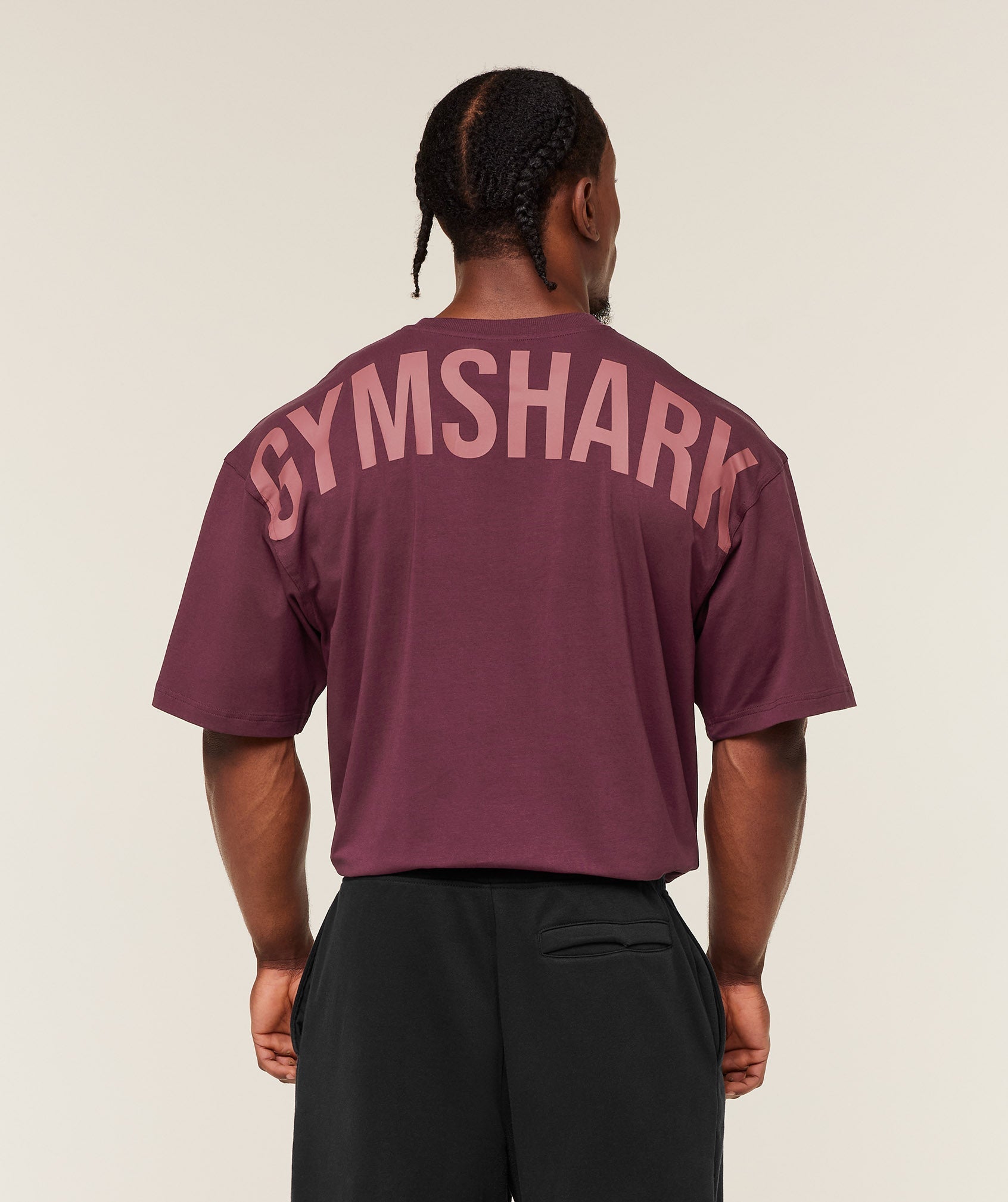 Gymshark Power T-Shirt Gs Impact Burgundy
