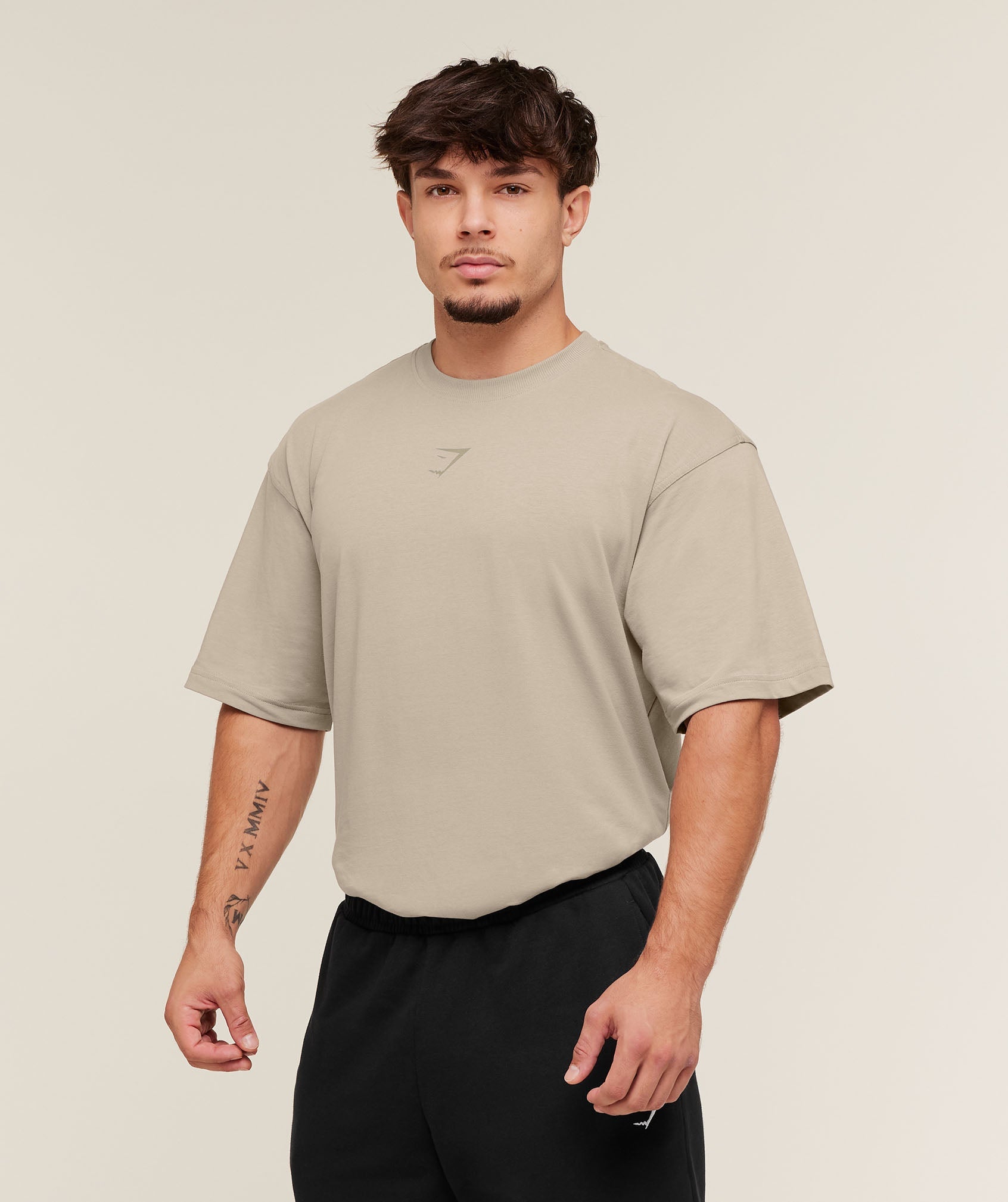 Gymshark Power T-Shirt Mushroom Grey