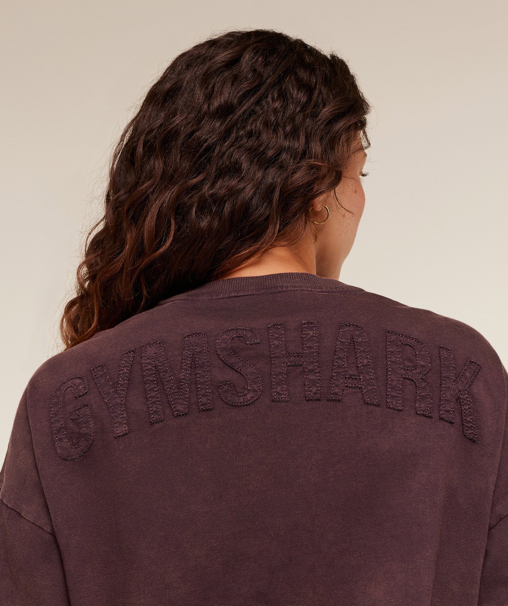 Women's Gymshark Power Washed Long Sleeve Top Cherry Purple