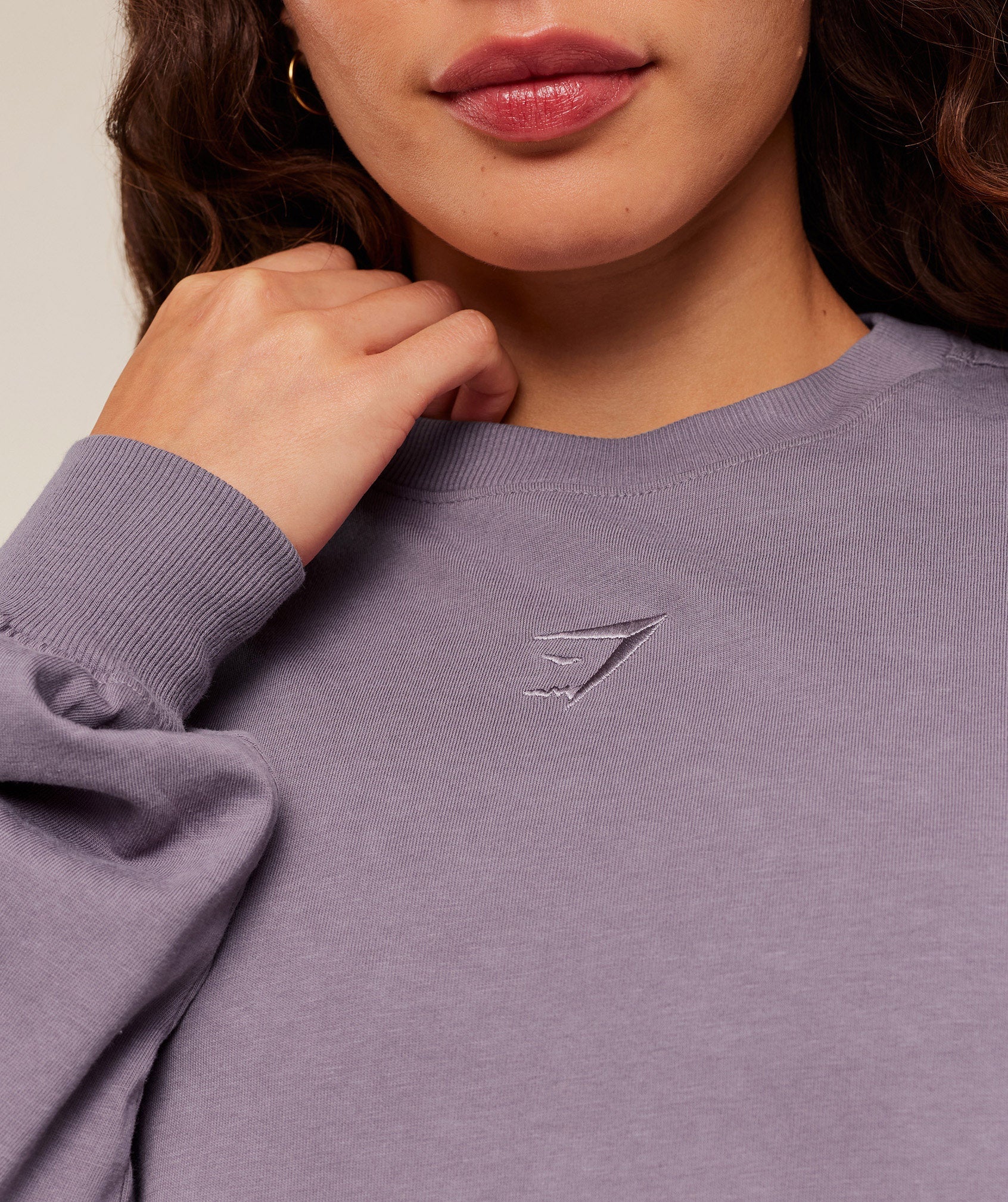 Women's Gymshark Power Washed Long Sleeve Top Dusk Purple