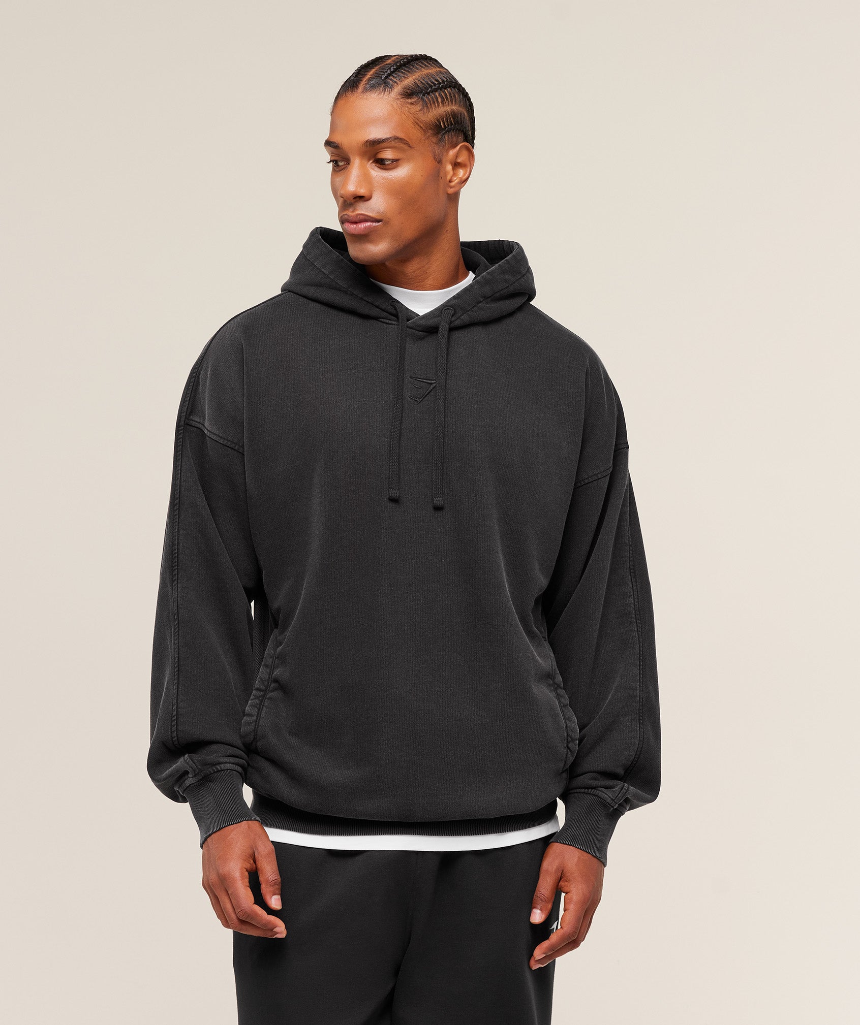 Gymshark Power Washed Hoodie Gs Black