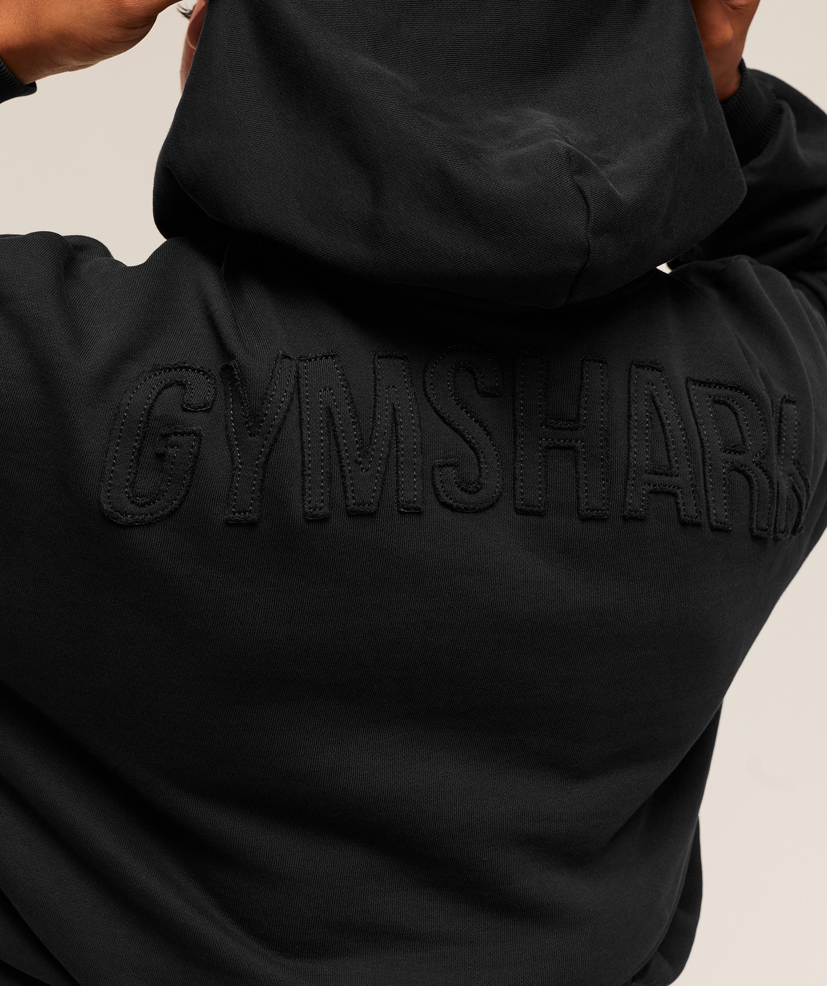 Women's Gymshark Power Washed Oversized Hoodie Black