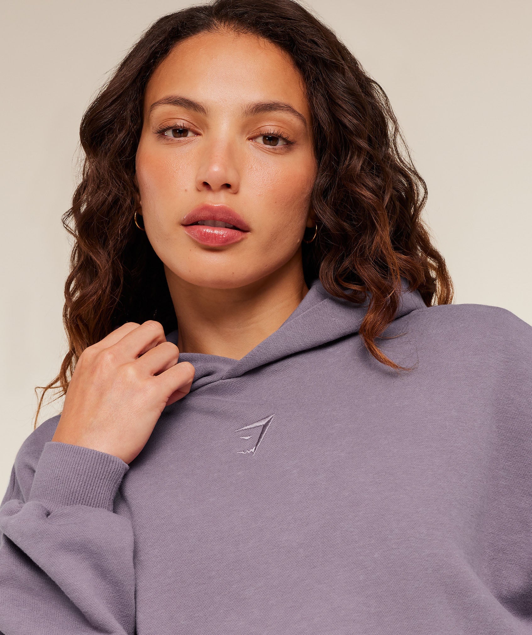 Women's Gymshark Power Washed Oversized Hoodie Dusk Purple