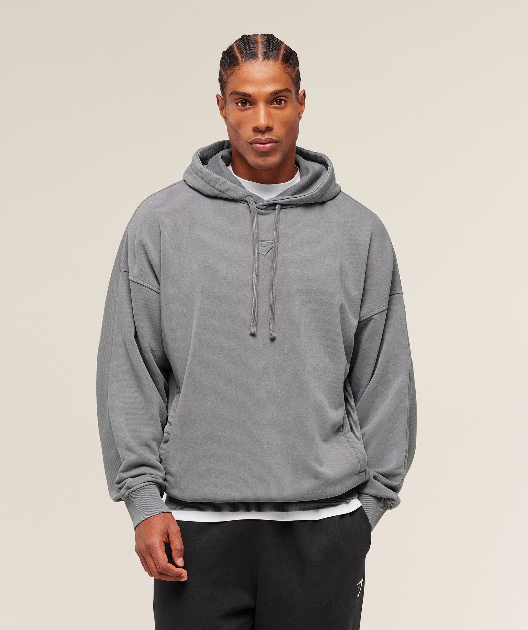 Gymshark Power Washed Hoodie Gs Medium Grey