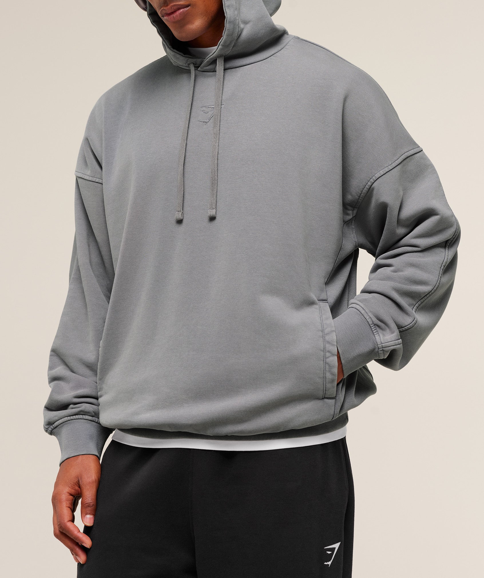 Gymshark Power Washed Hoodie Gs Medium Grey