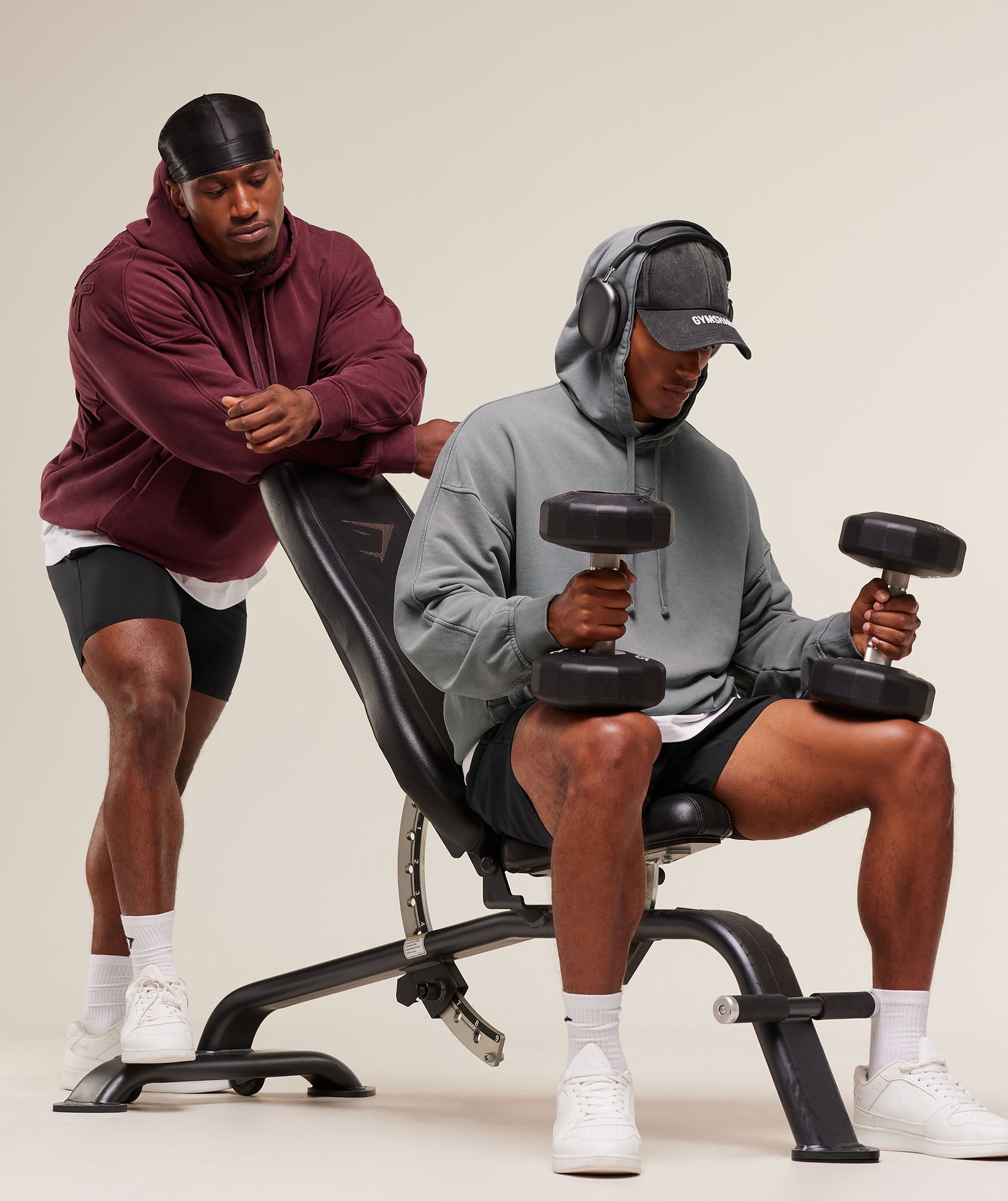 Gymshark Power Washed Hoodie Gs Medium Grey