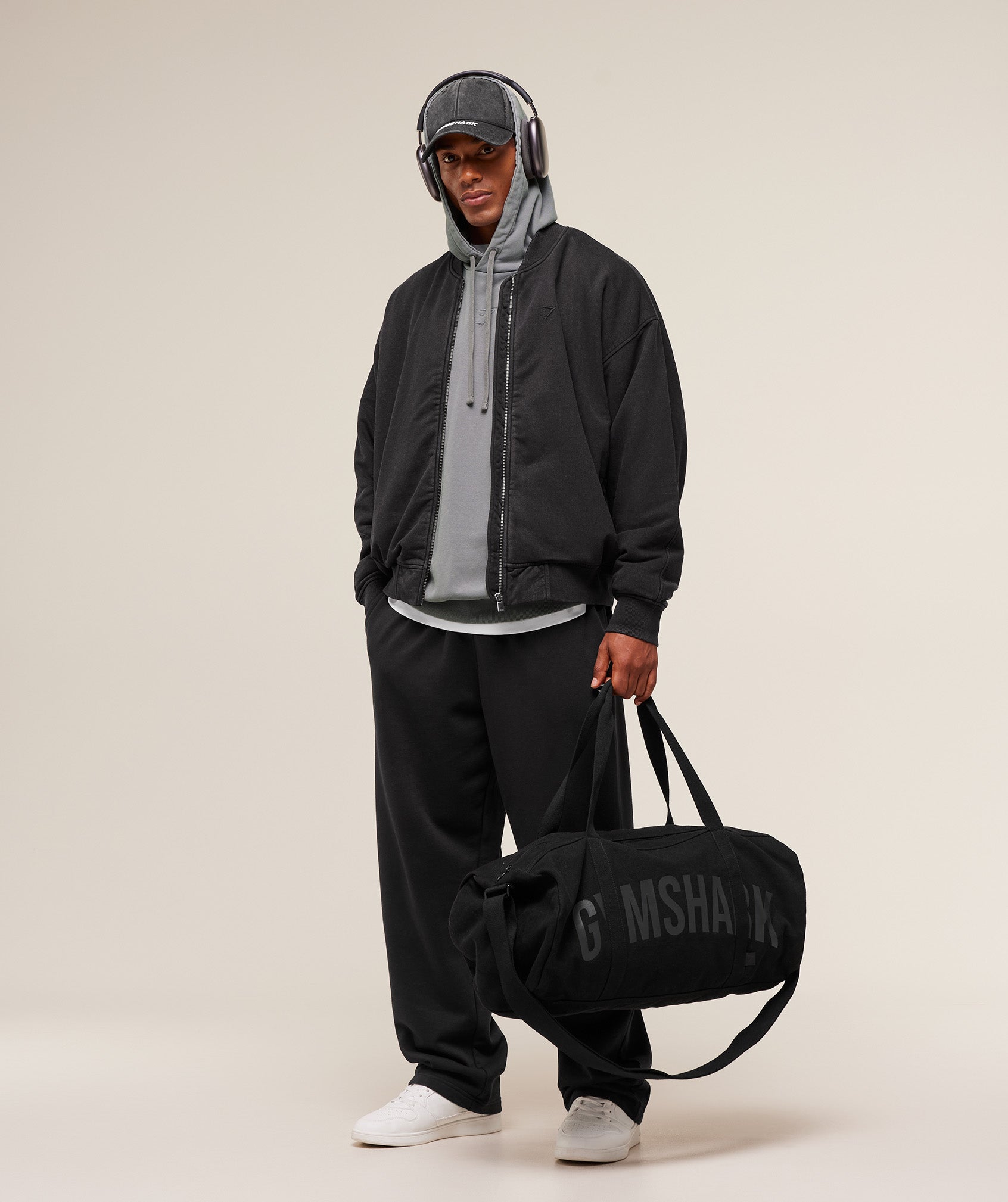 Gymshark Power Washed Jersey Track Jacket Gs Black