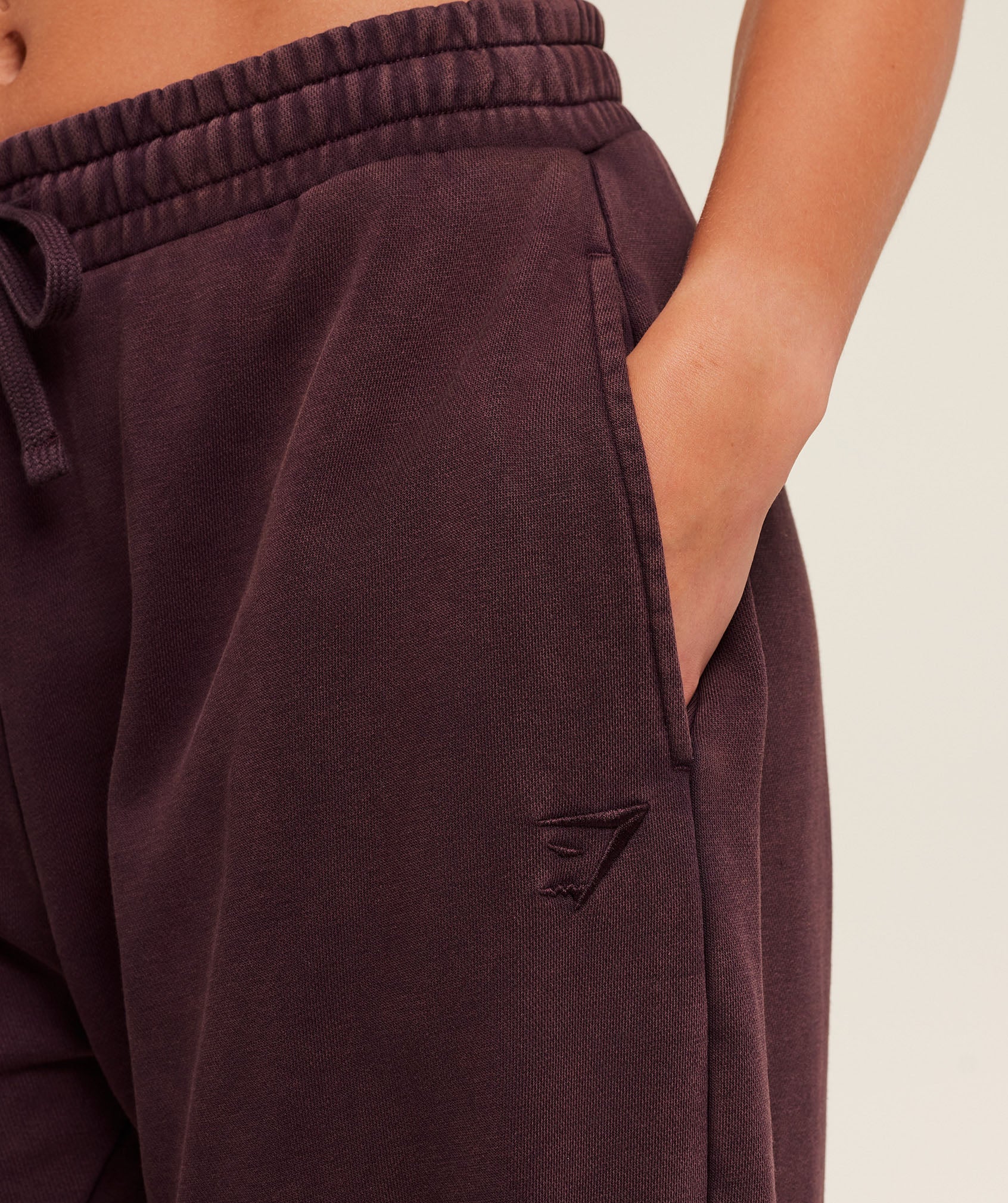 Women's Gymshark Power Washed Joggers Cherry Purple