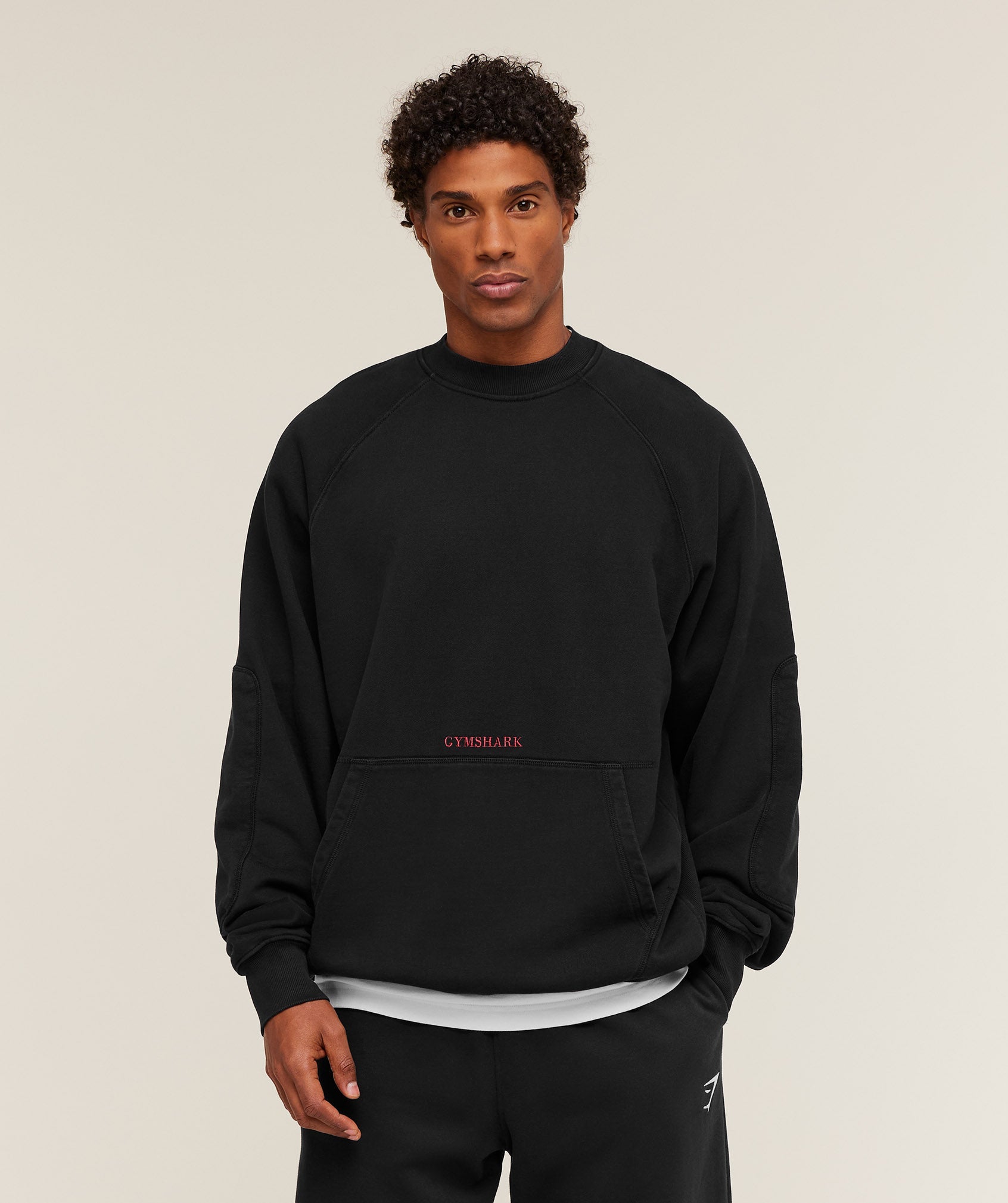 Gymshark Premium Heavyweight Crew Black