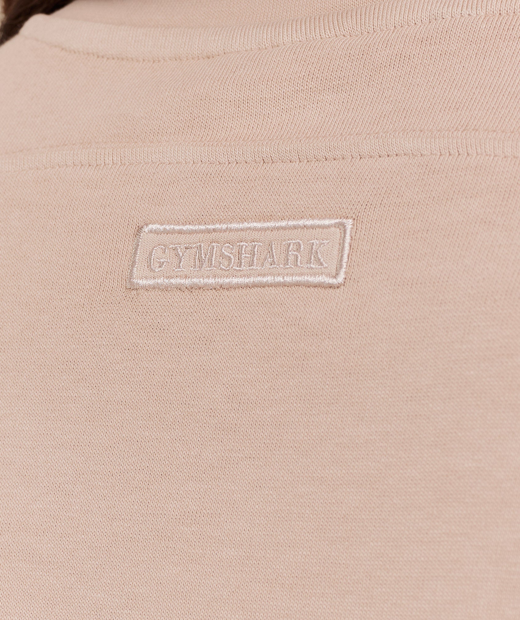 Women's Gymshark Pump Cover Structured Fleece Top Gs Dusk Pink