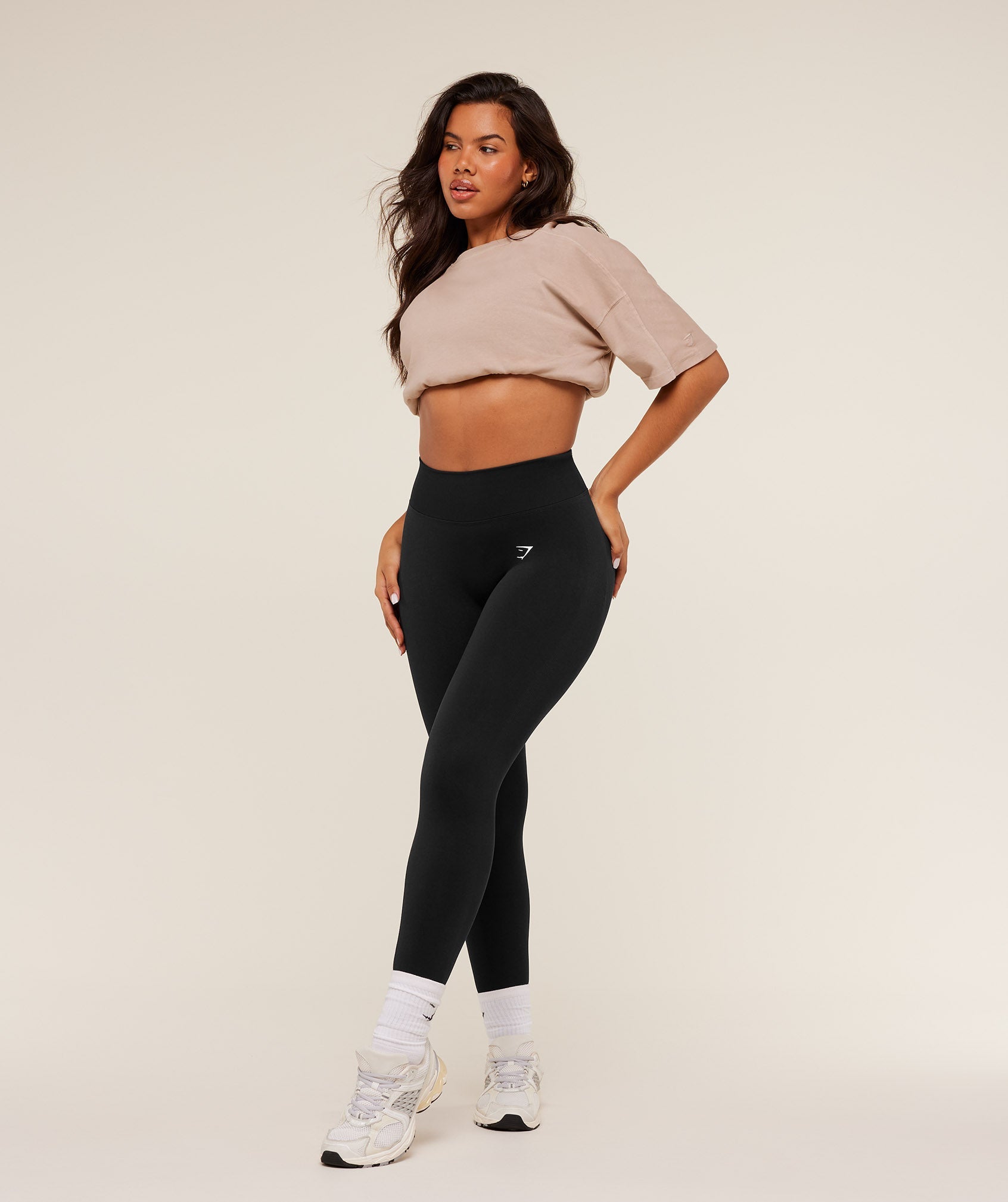 Women's Gymshark Pump Cover Structured Fleece Top Gs Dusk Pink