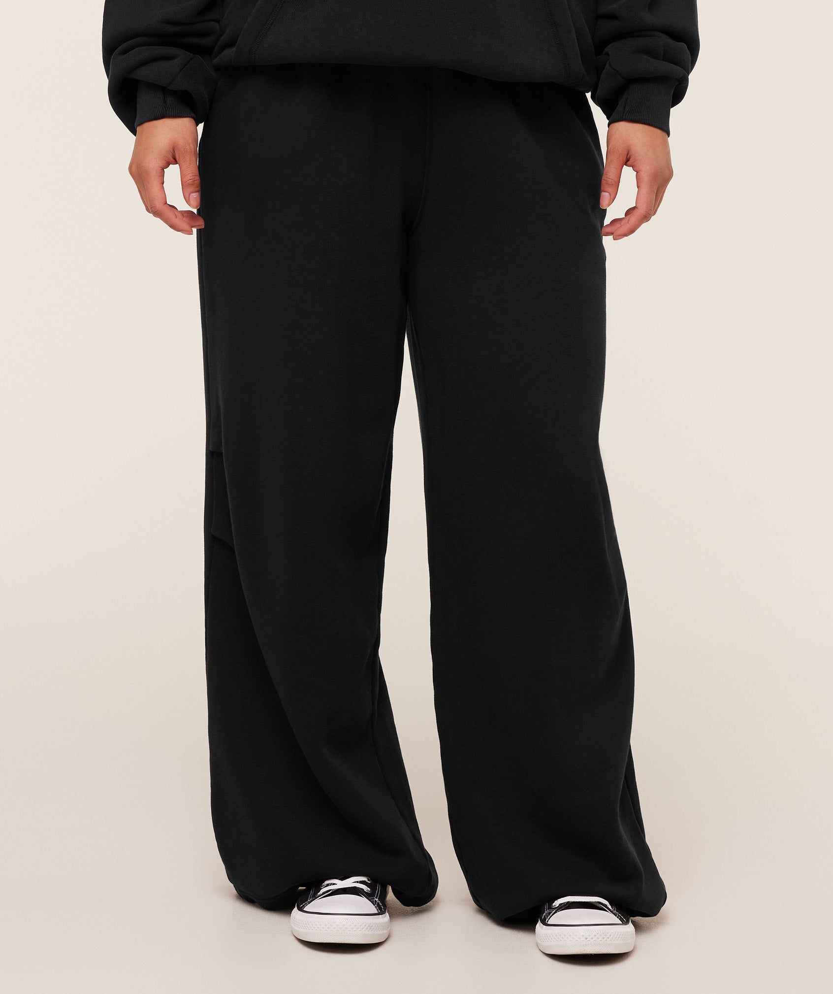 Women's Gymshark Pump Cover Structured Fleece Pant Black