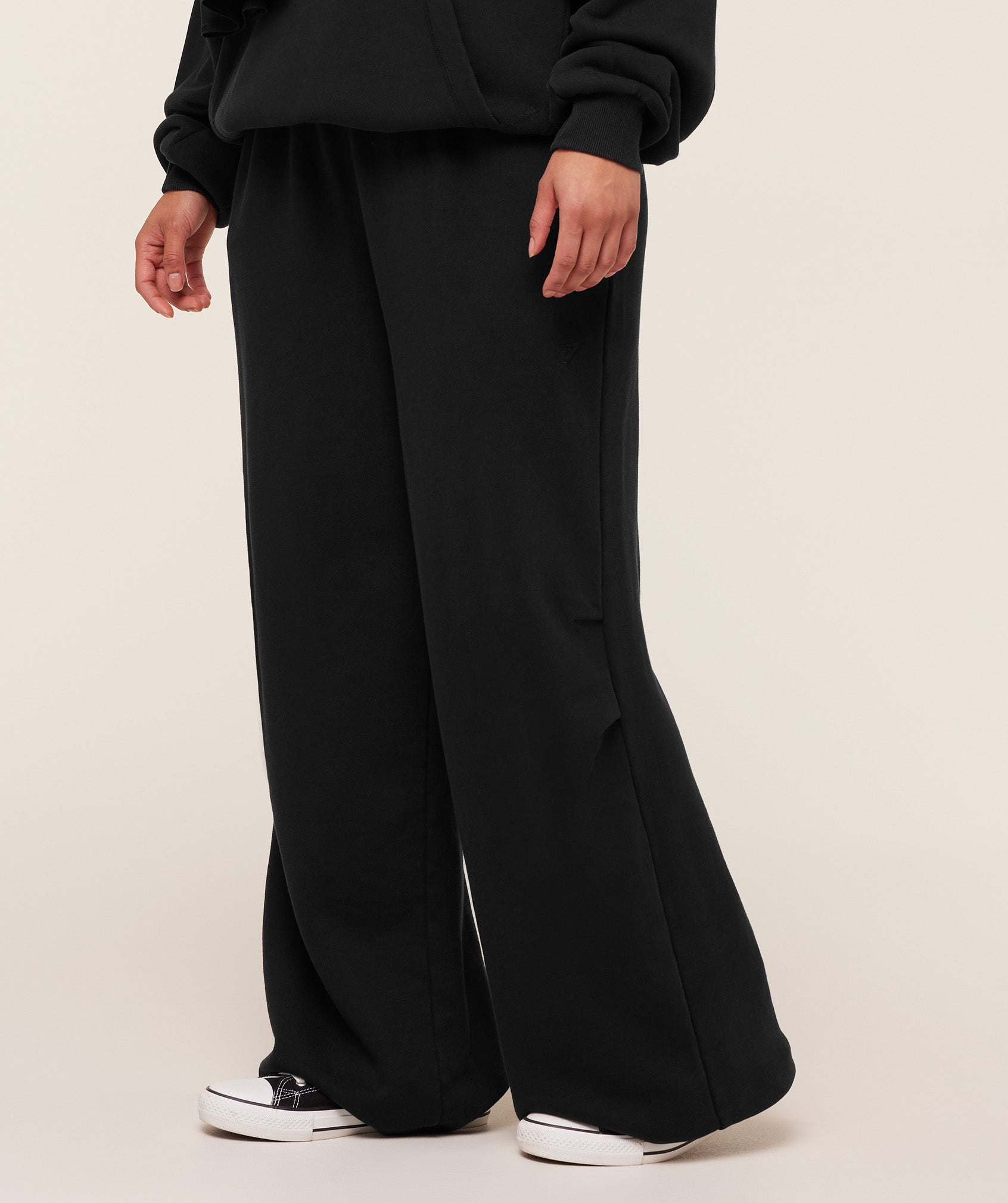 Women's Gymshark Pump Cover Structured Fleece Pant Black