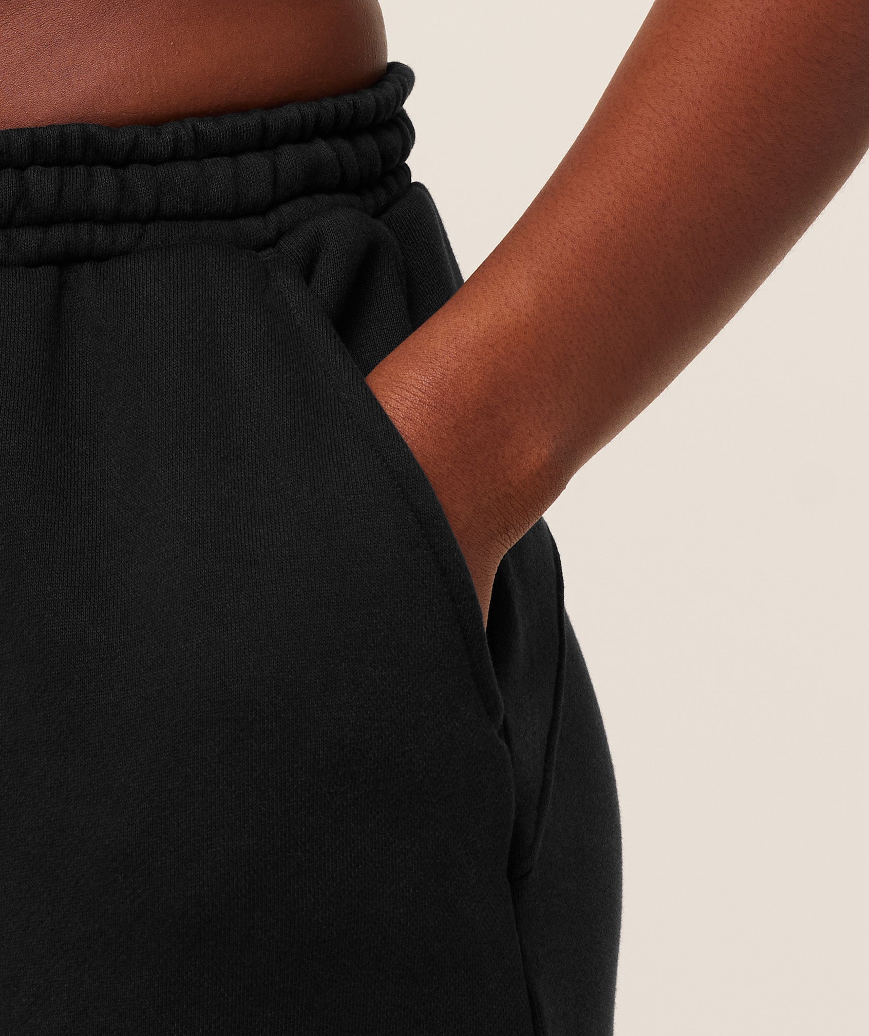Women's Gymshark Pump Cover Structured Fleece Pant Black