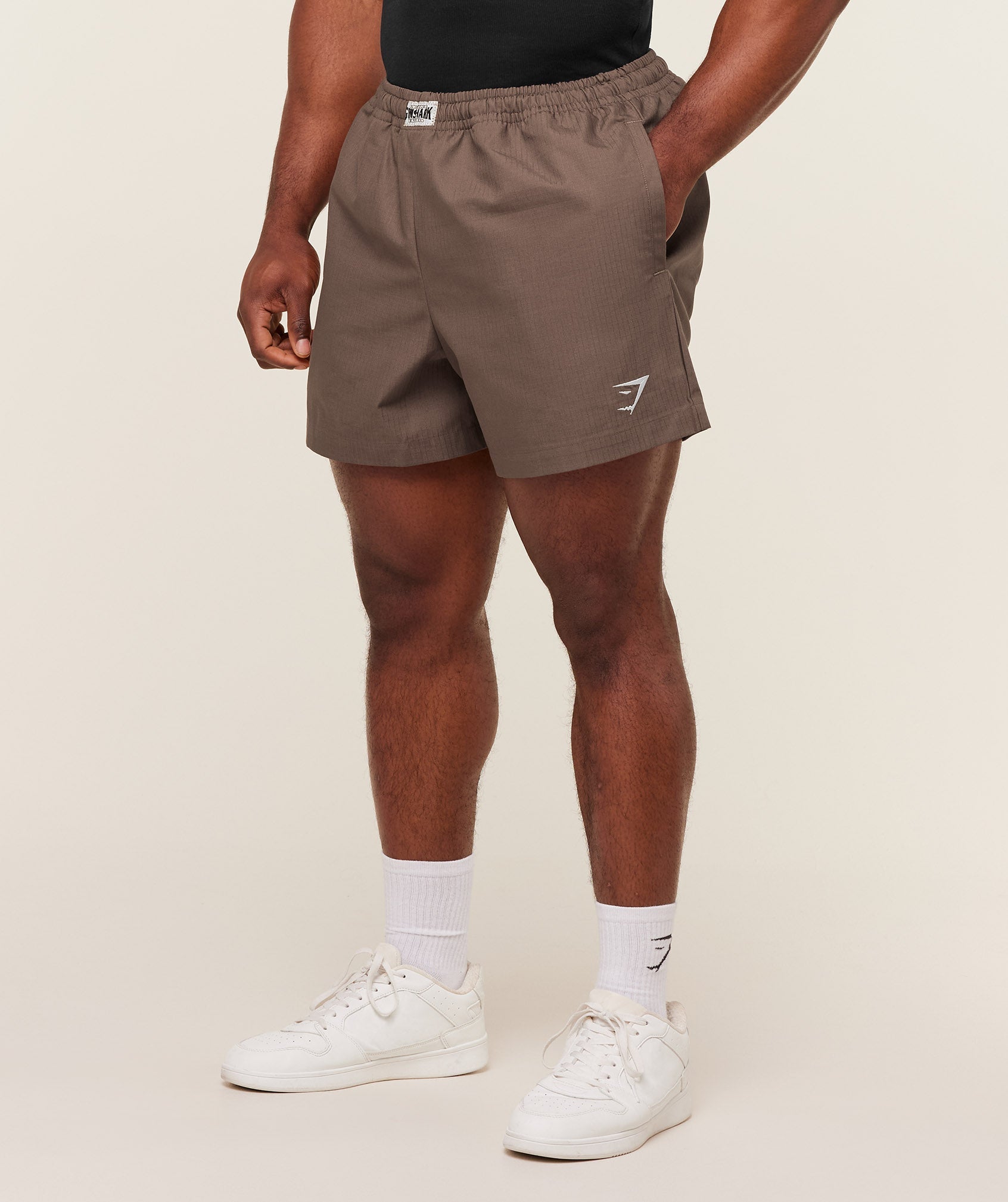 Gymshark Pumper Shorts 5" Soft Brown