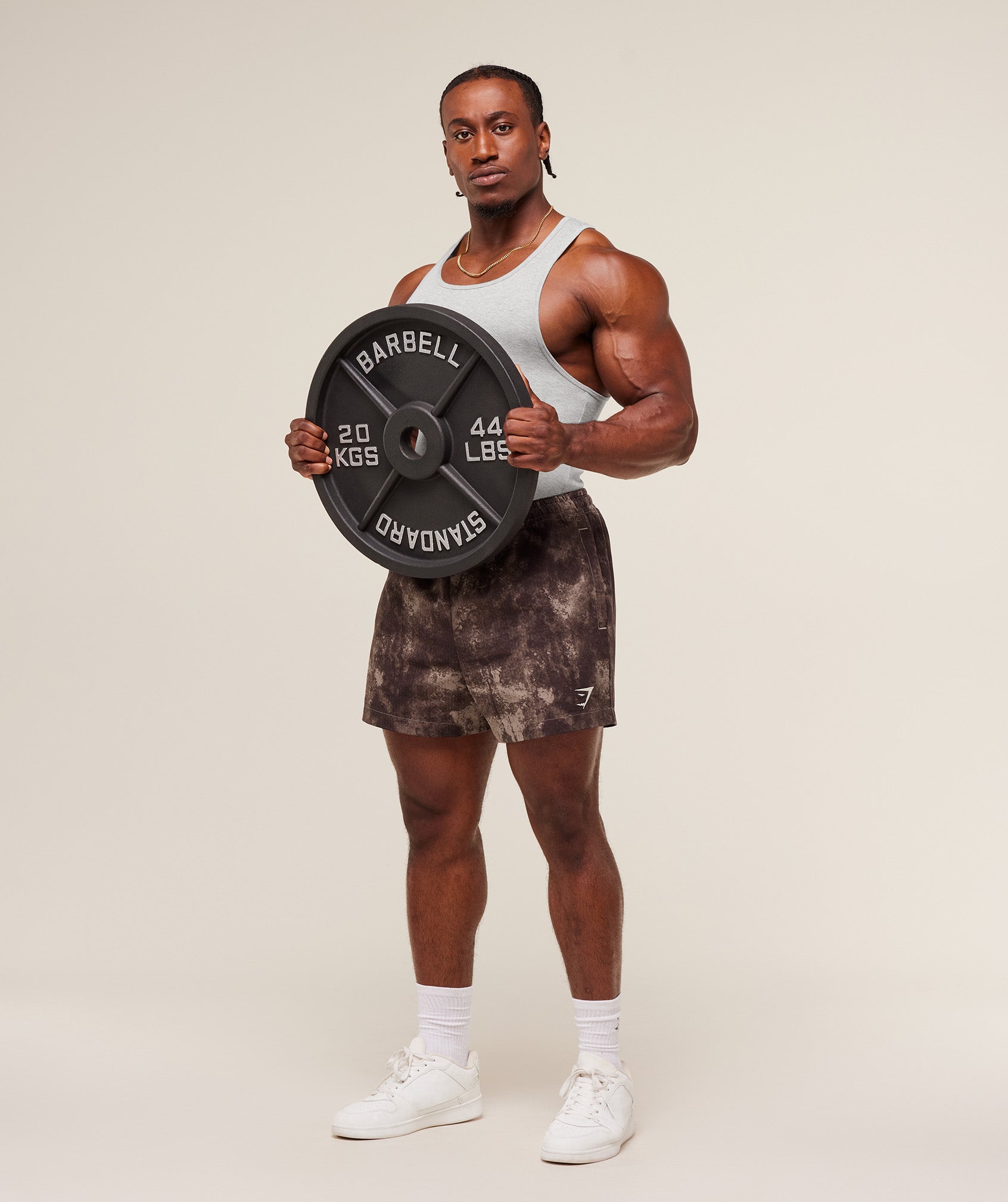 Gymshark Pumper Shorts 5" Soul Taupe