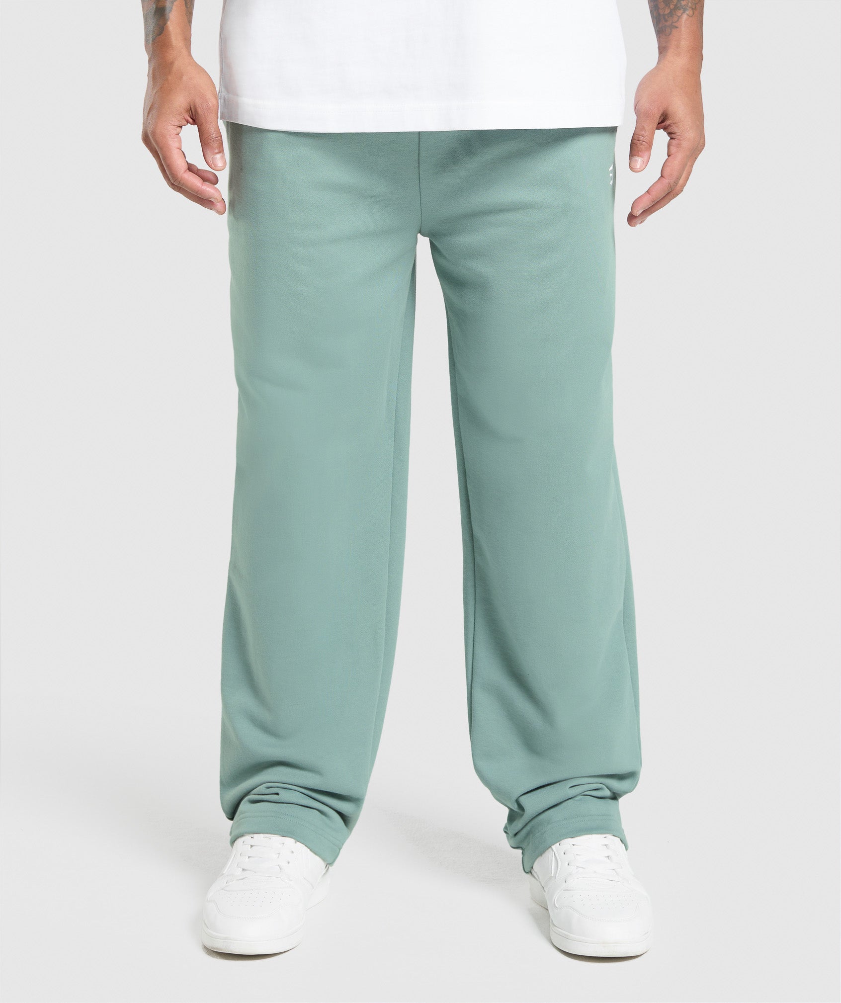 Gymshark Rest Day Essentials Straight Leg Joggers Celeste Blue 3XL