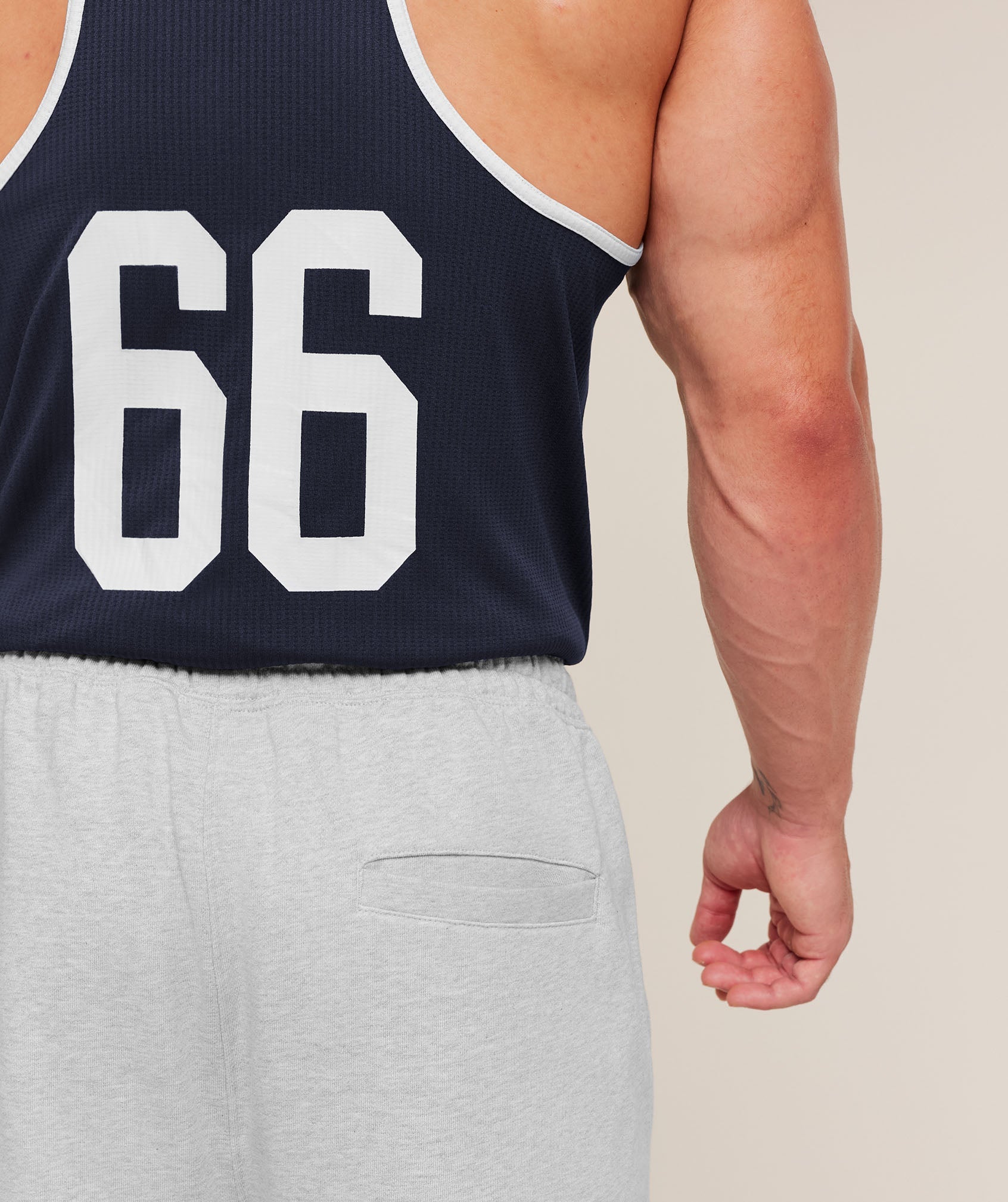 Gymshark Retro Collegiate Graphic Wide Leg Pants Bros Soft Grey Marl