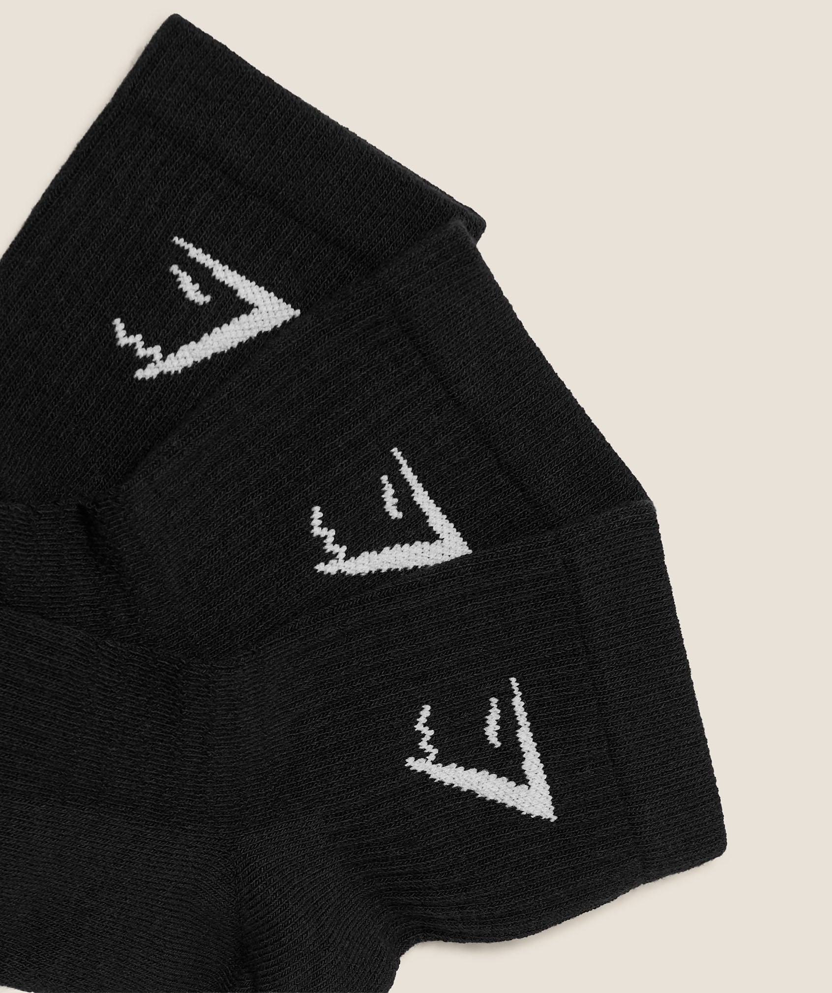 Women's Gymshark Midi Socks 3Pk Gs Black
