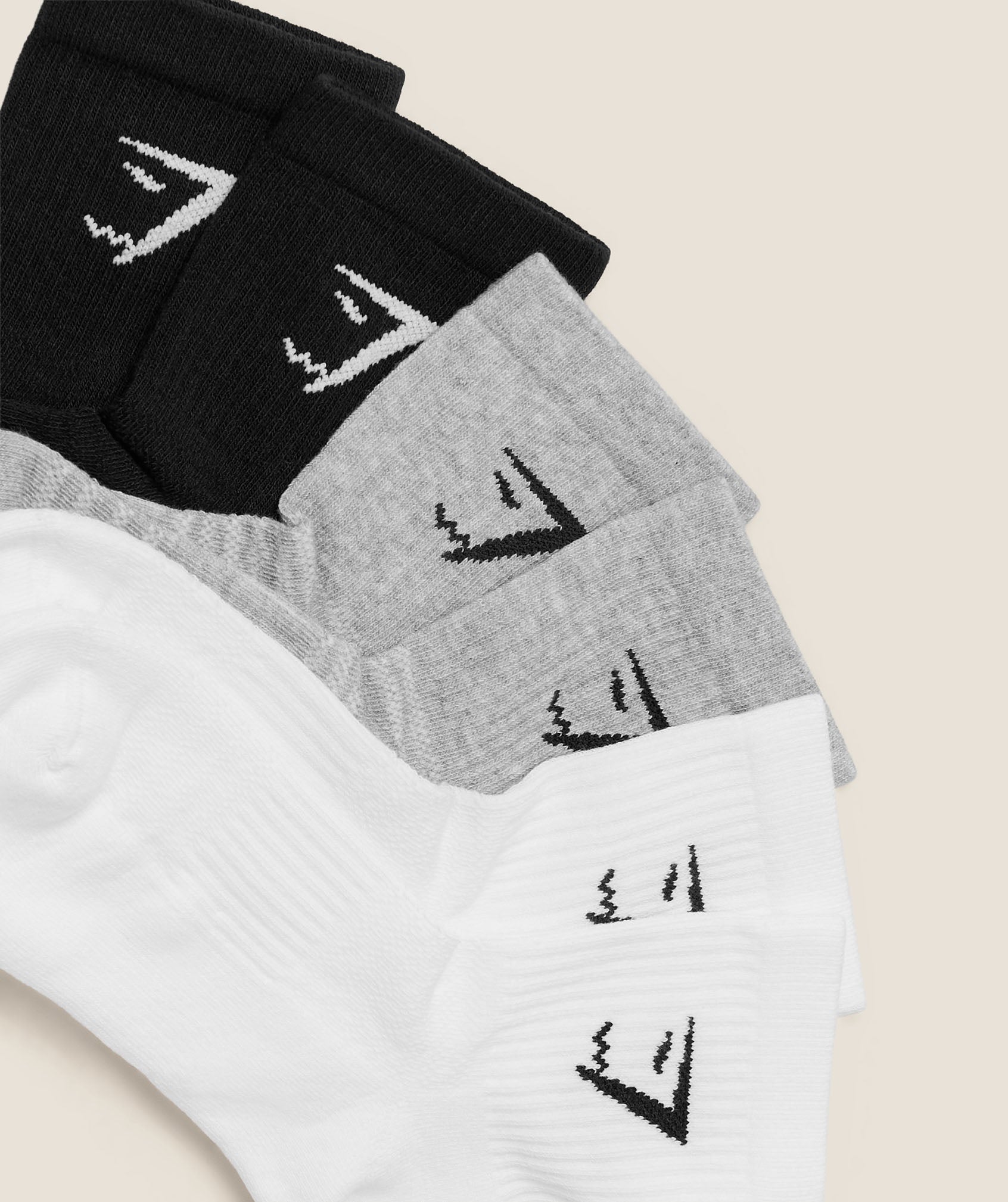 Women's Gymshark Midi Socks 6Pk White