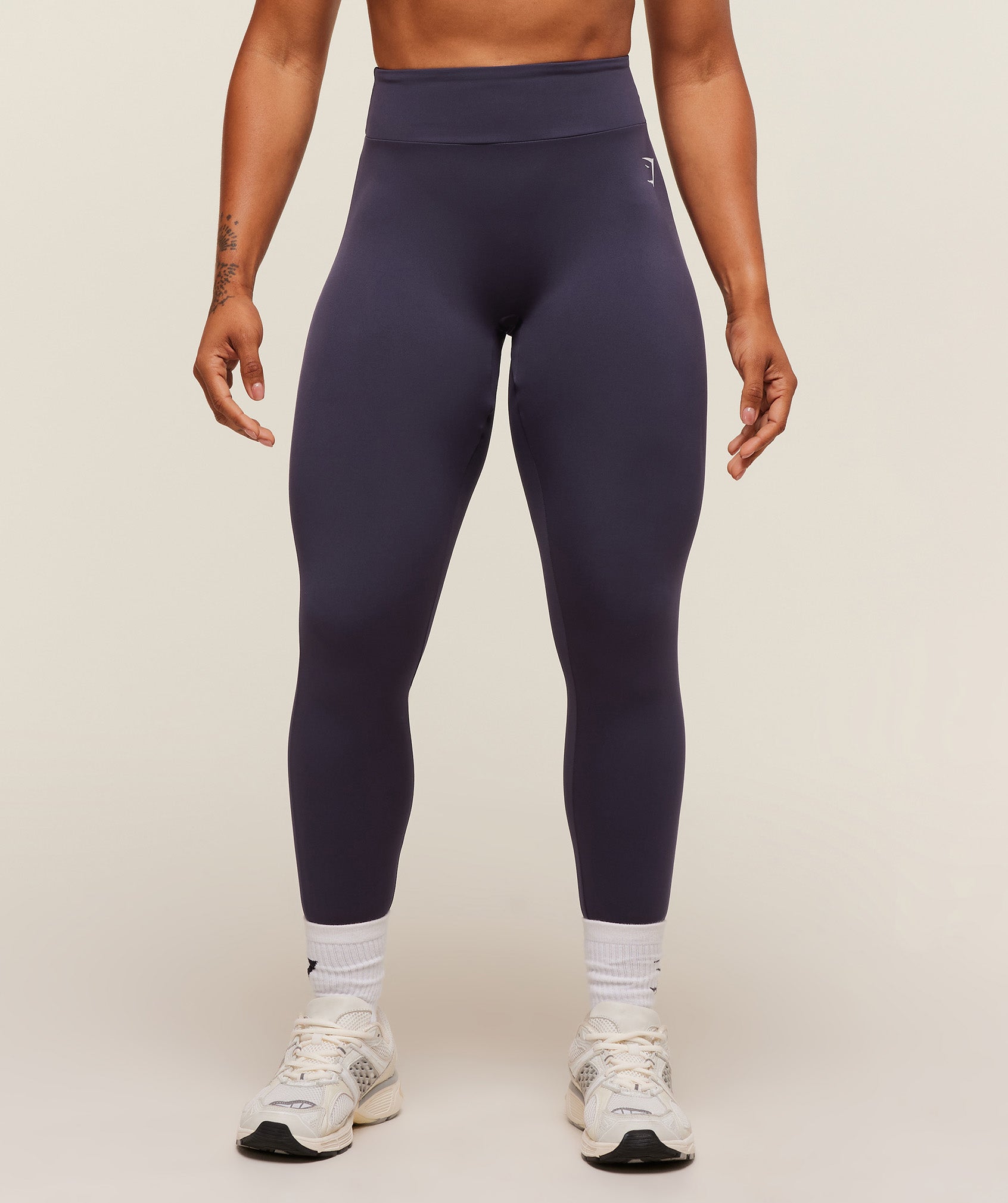 Women's Gymshark Reps Power Leggings Midnight Purple
